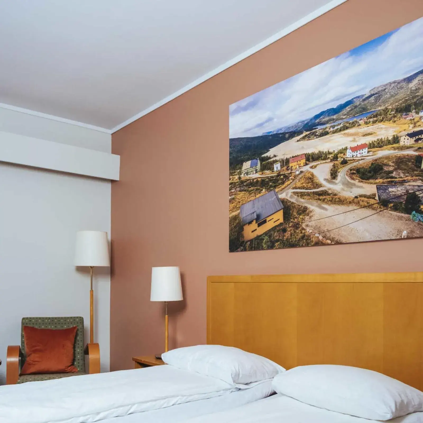 Economy Double Room in Utsikten Hotell Kvinesdal - Unike Hoteller Economy Double Room in Utsikten Hotell Kvinesdal - Unike Hoteller