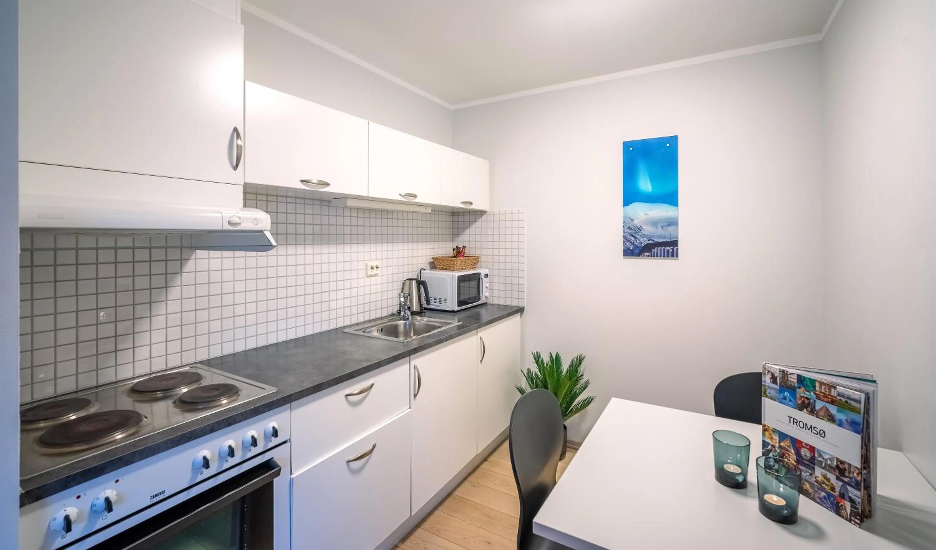 Kitchen or kitchenette in Enter City Hotel