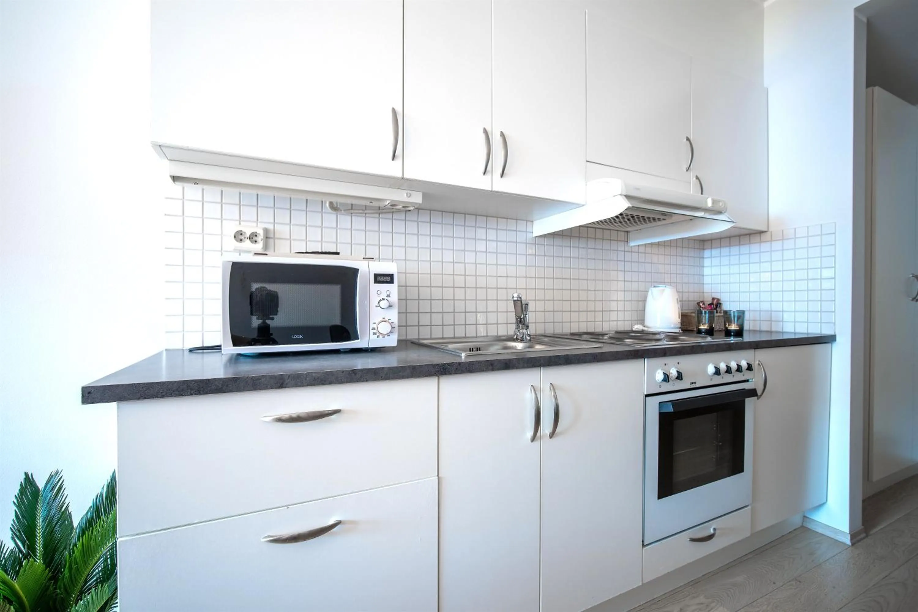 Kitchen or kitchenette in Enter City Hotel