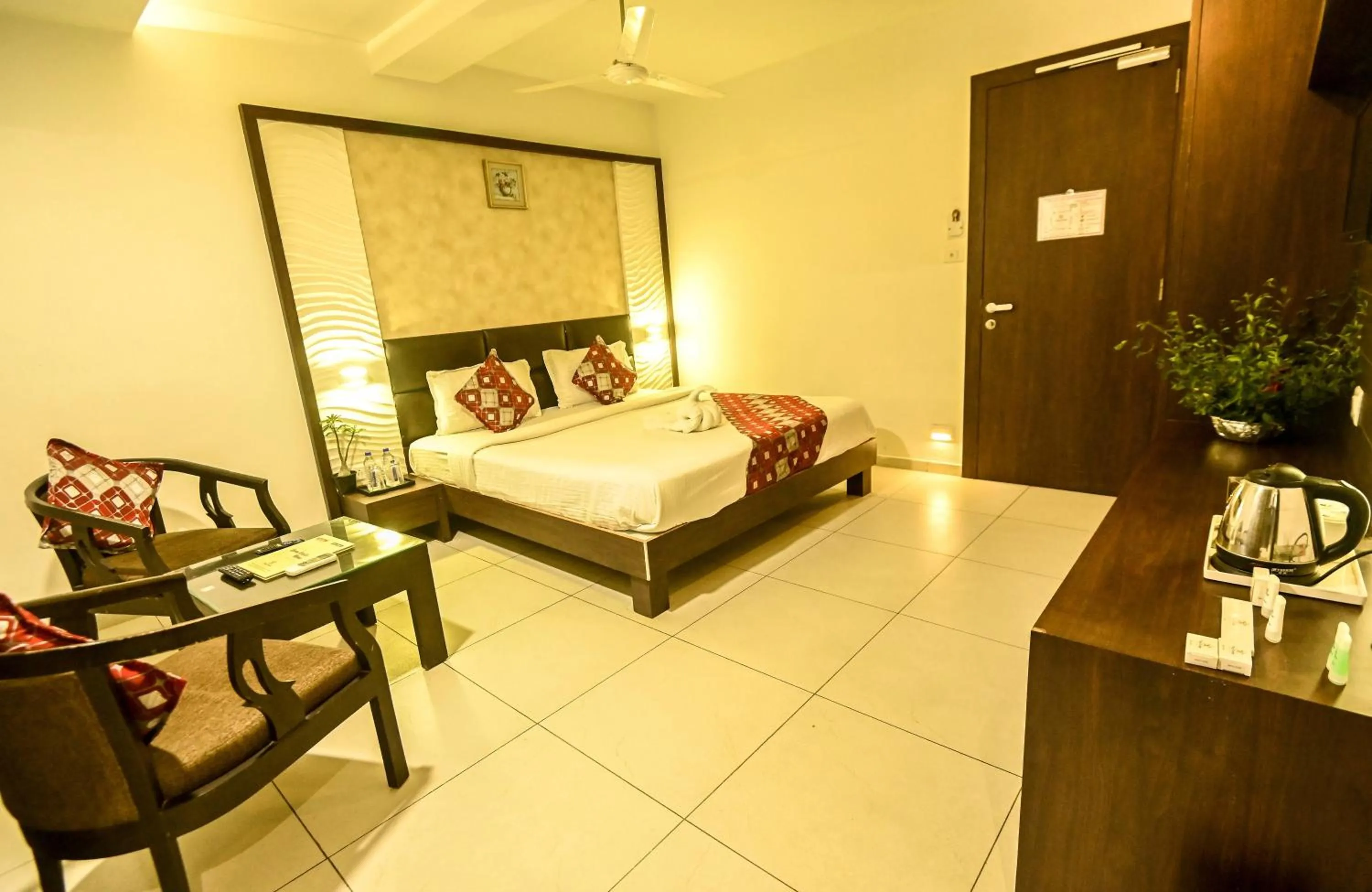 Bed in The Divine Resort Somnath