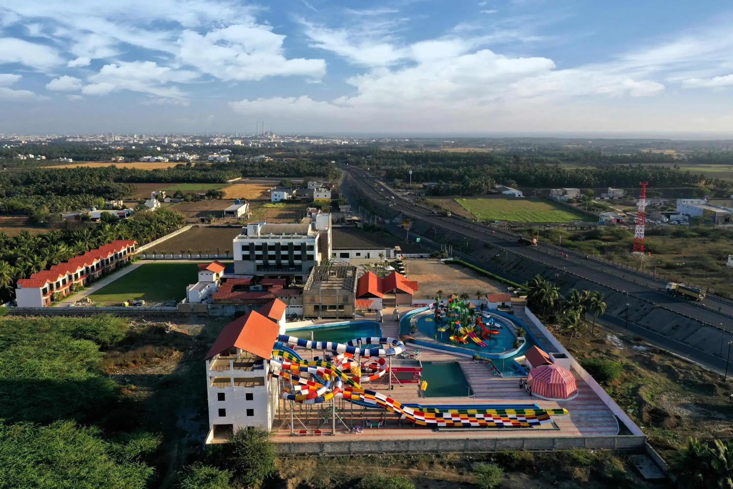 Bird's eye view in The Divine Resort Somnath Bird's eye view in The Divine Resort Somnath
