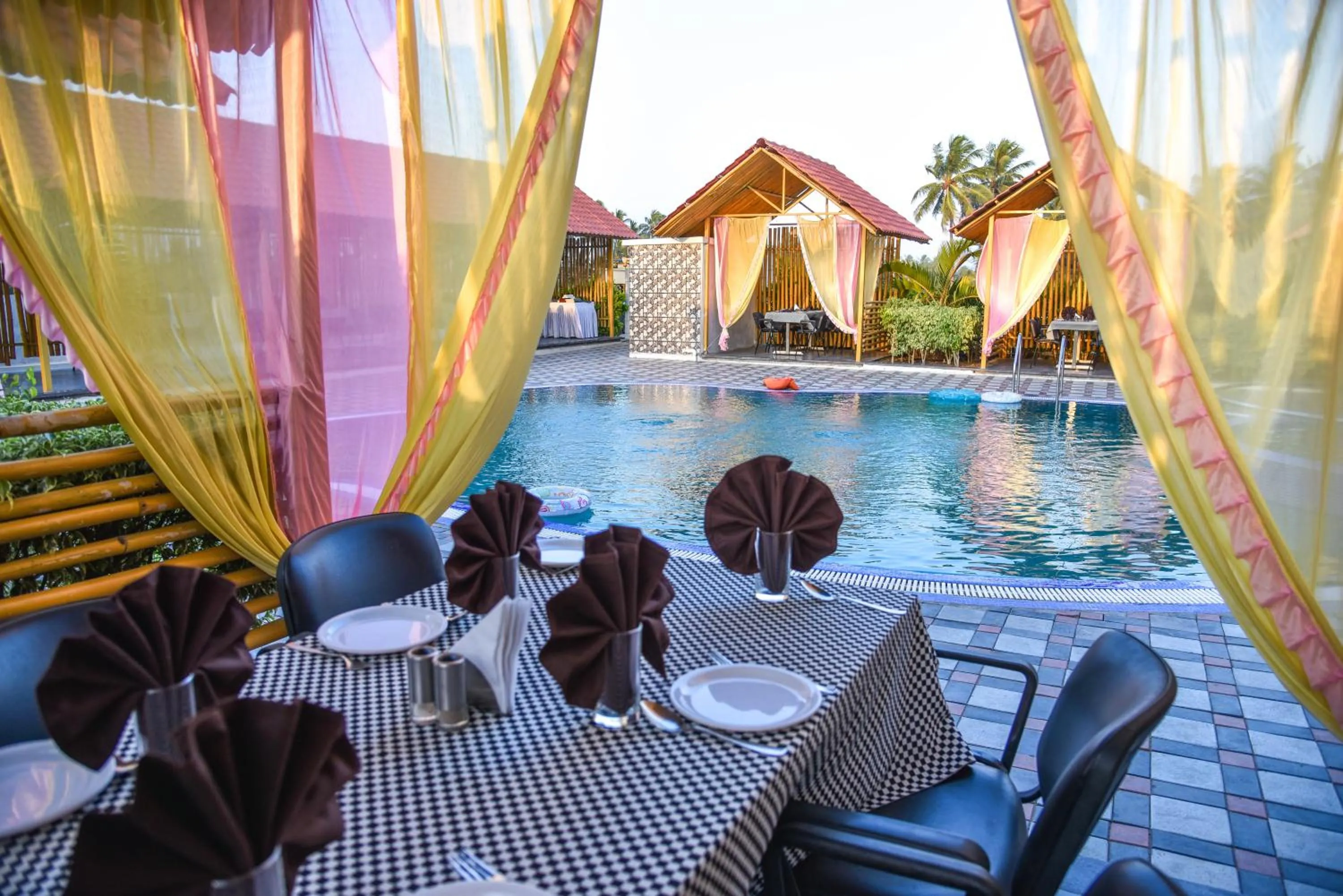 Swimming pool in The Divine Resort Somnath