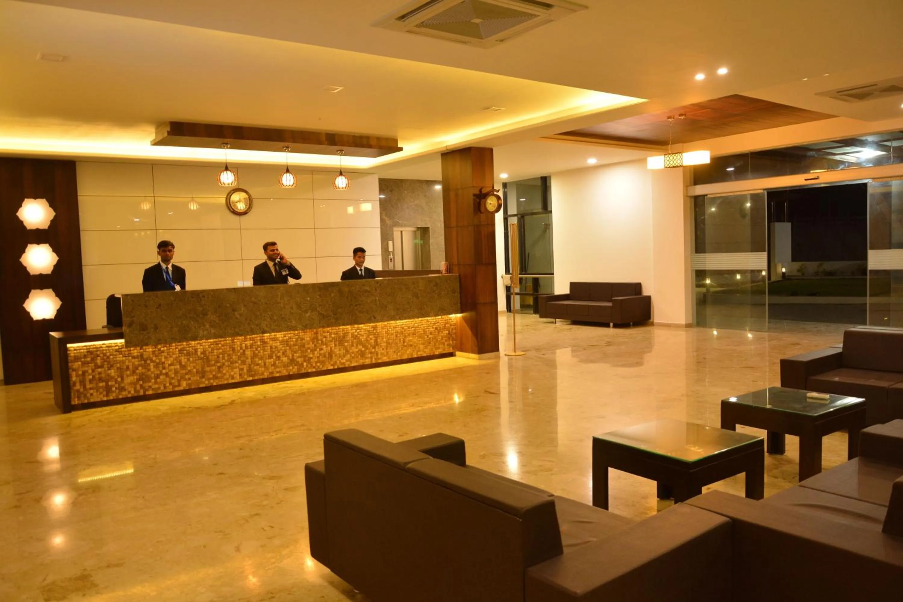 Lobby or reception in The Divine Resort Somnath