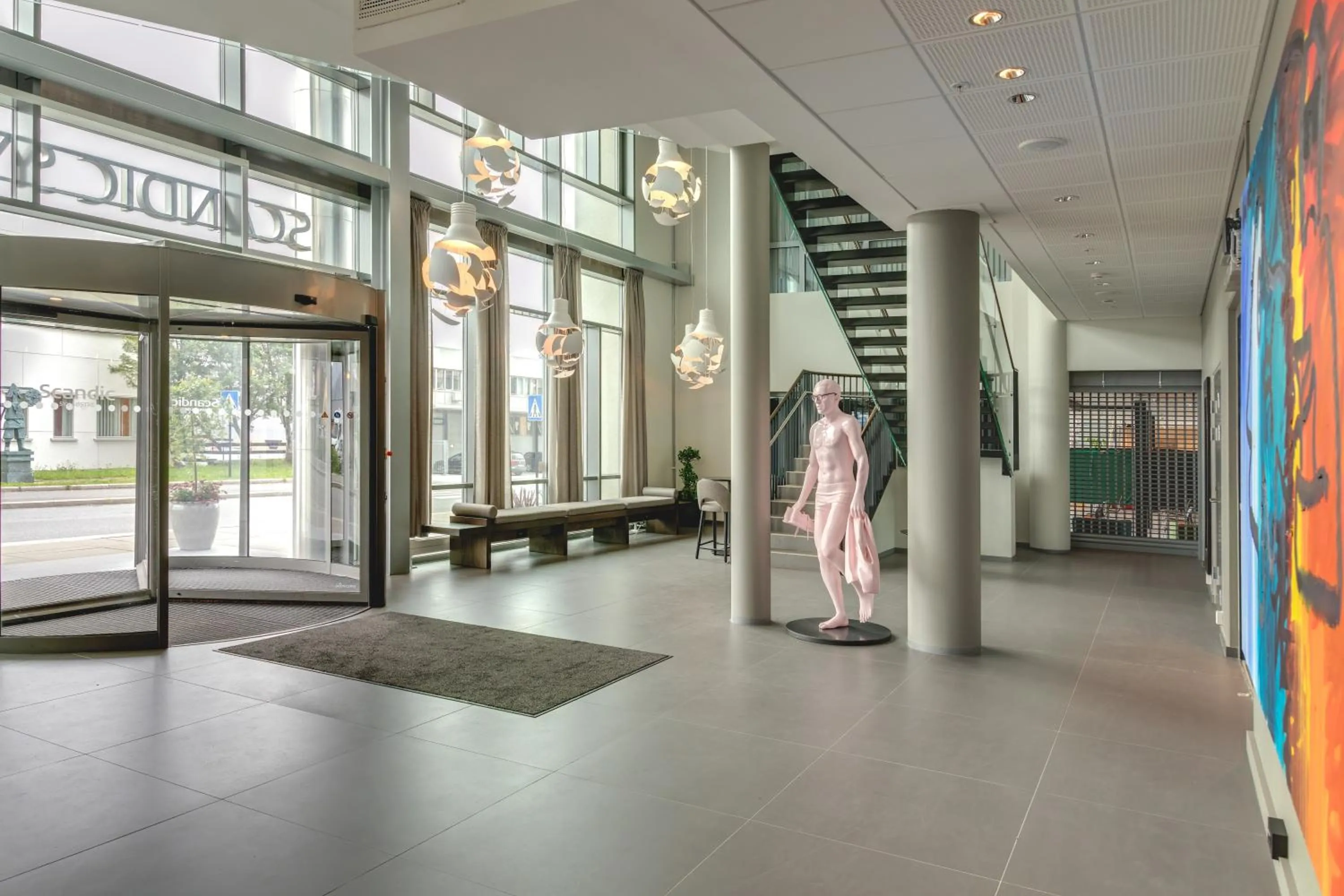 Lobby or reception in Scandic Syv Søstre