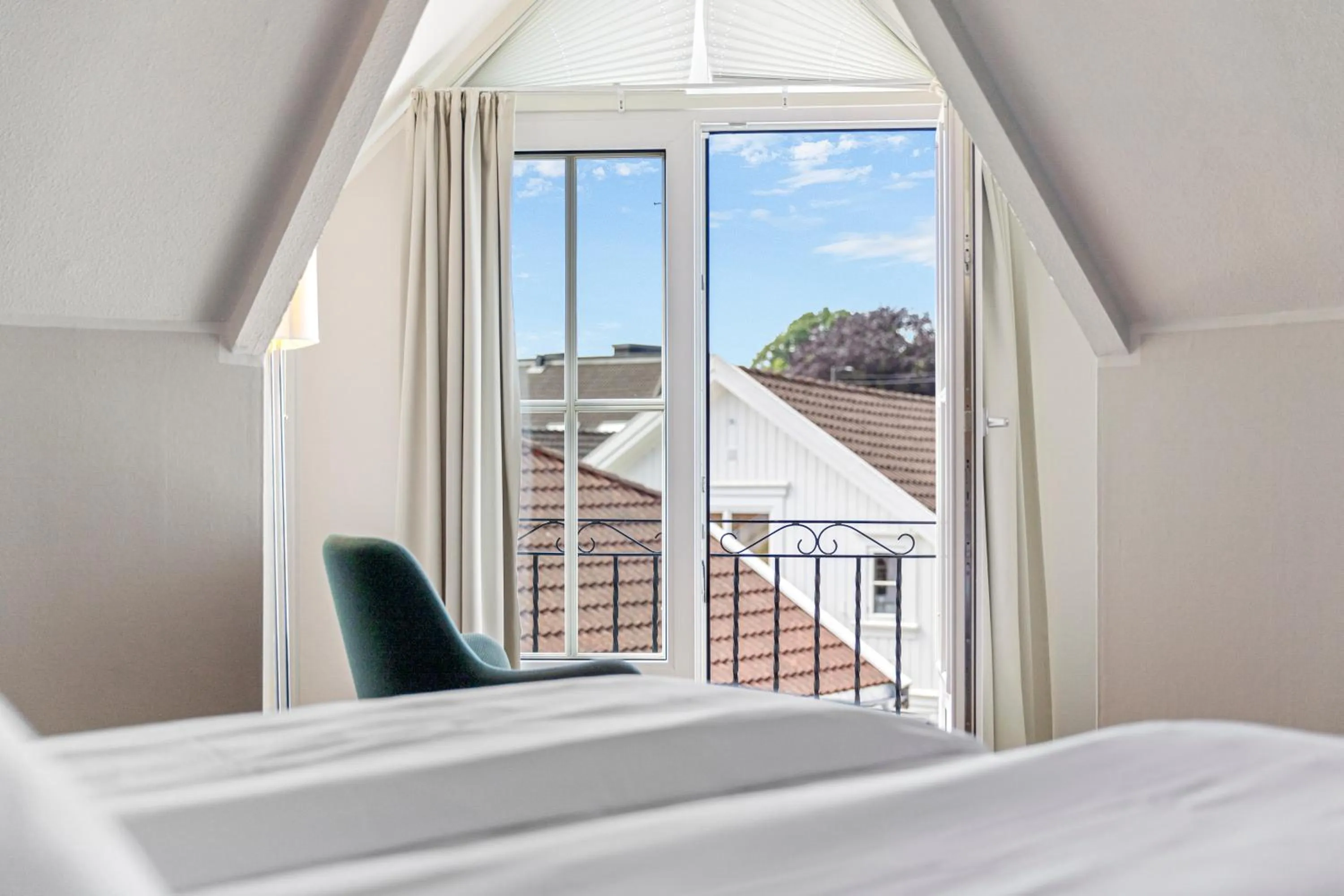 View (from property/room), Bed in Clarion Collection Hotel Grimstad