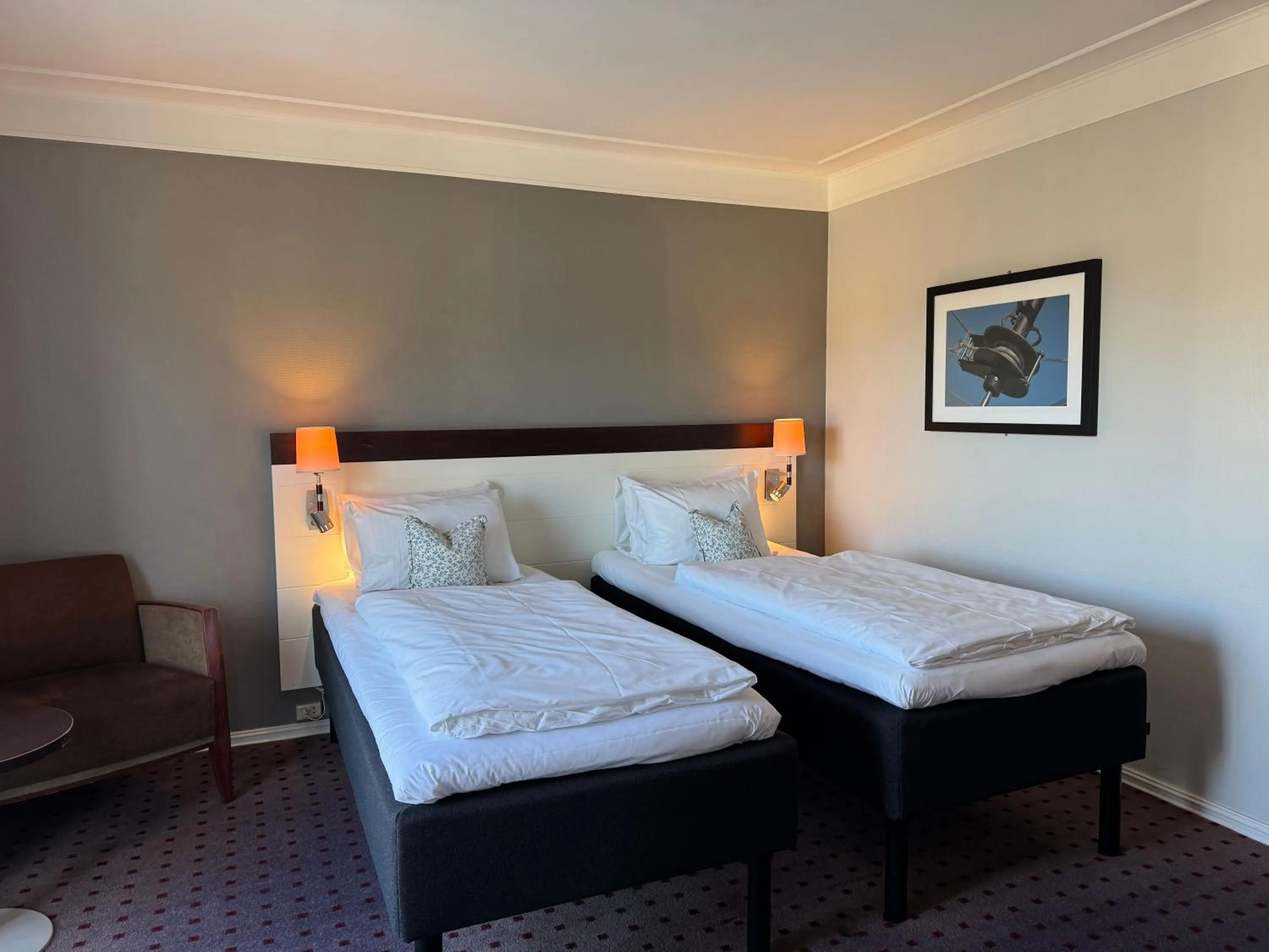 Bed in Havna Tjøme Hotel