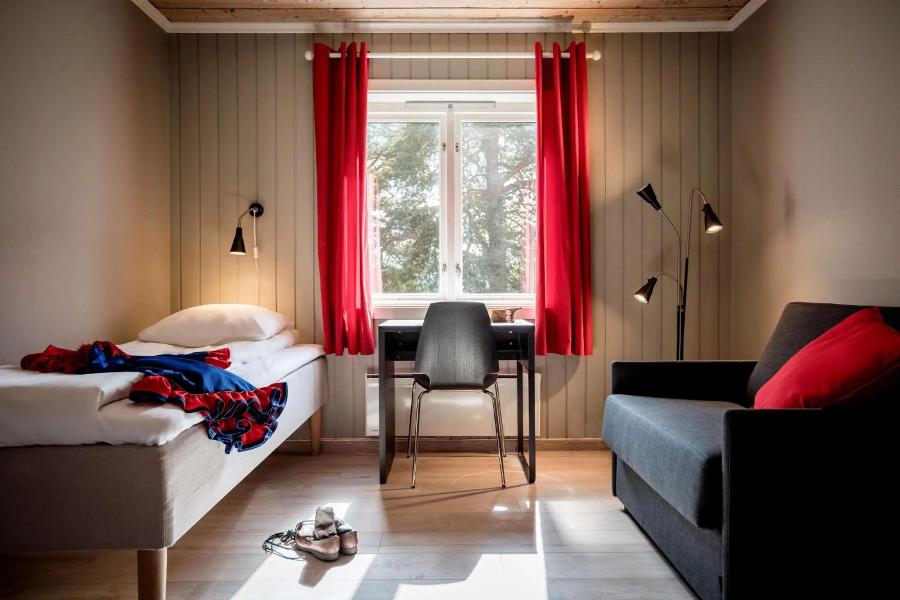 Bedroom, Bed in Scandic Karasjok