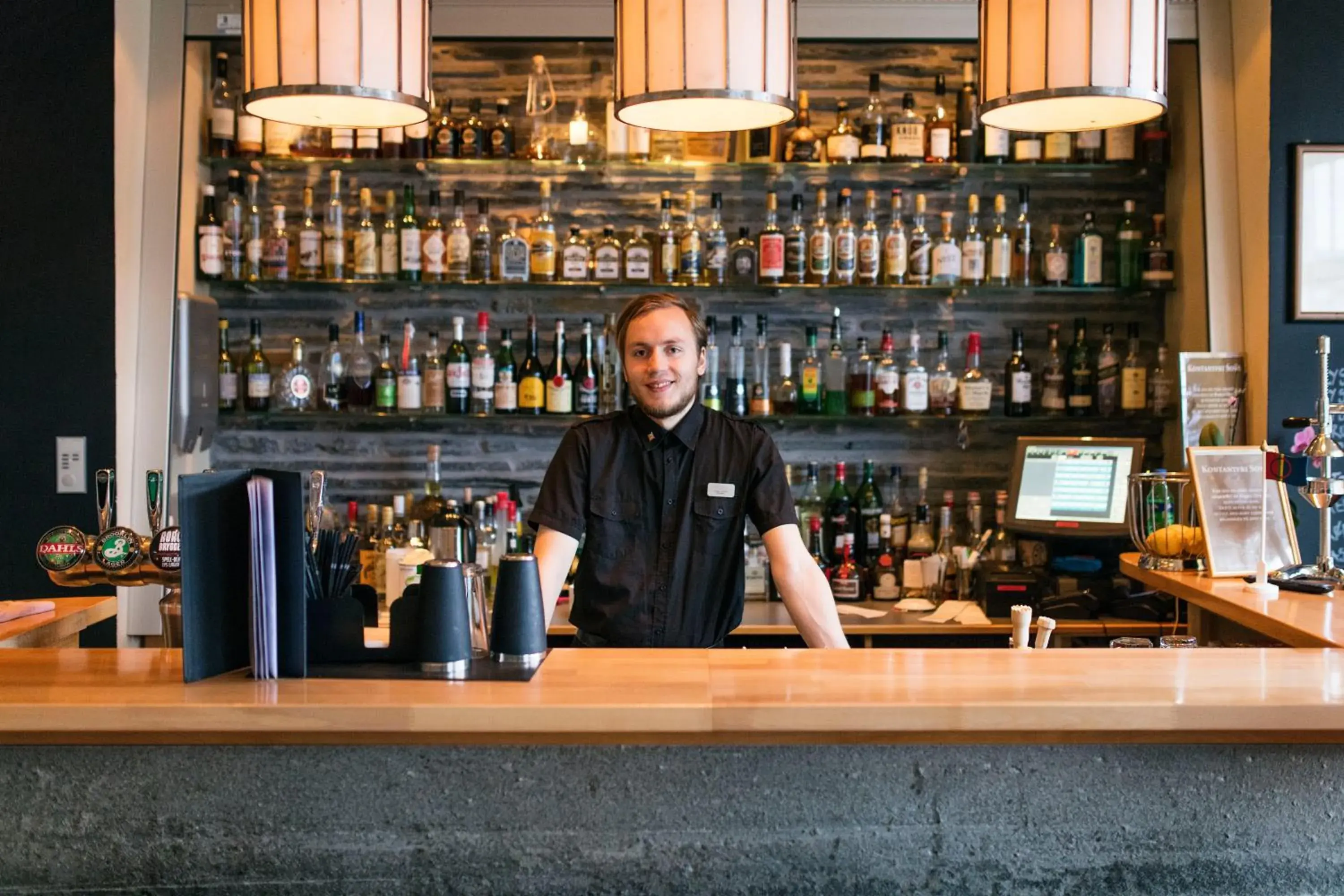 Lounge or bar in Røros Hotell - Bad & Velvære Lounge or bar in Røros Hotell - Bad & Velvære