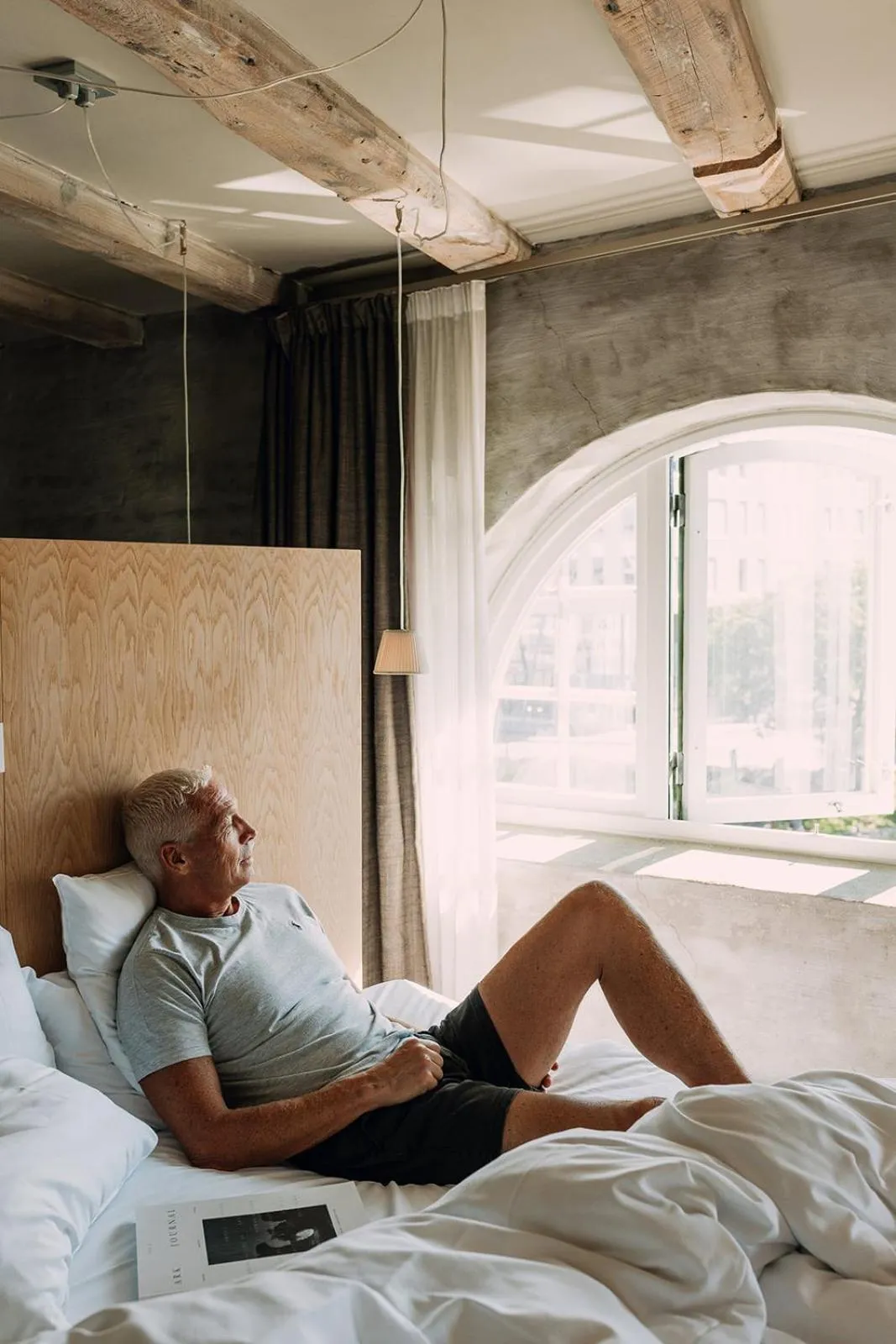 Bed in Hotel Brosundet