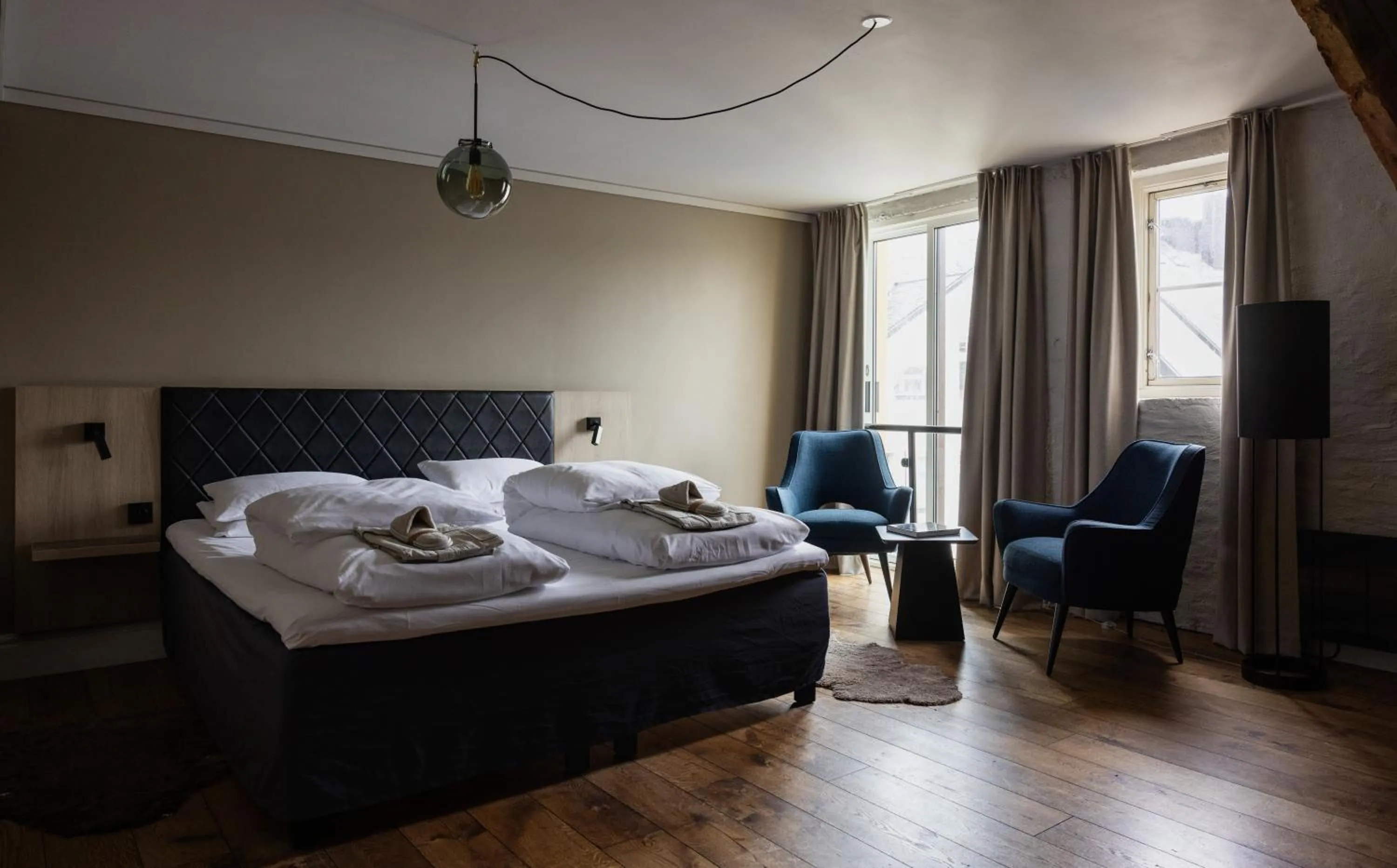 Bed in Hotel Brosundet