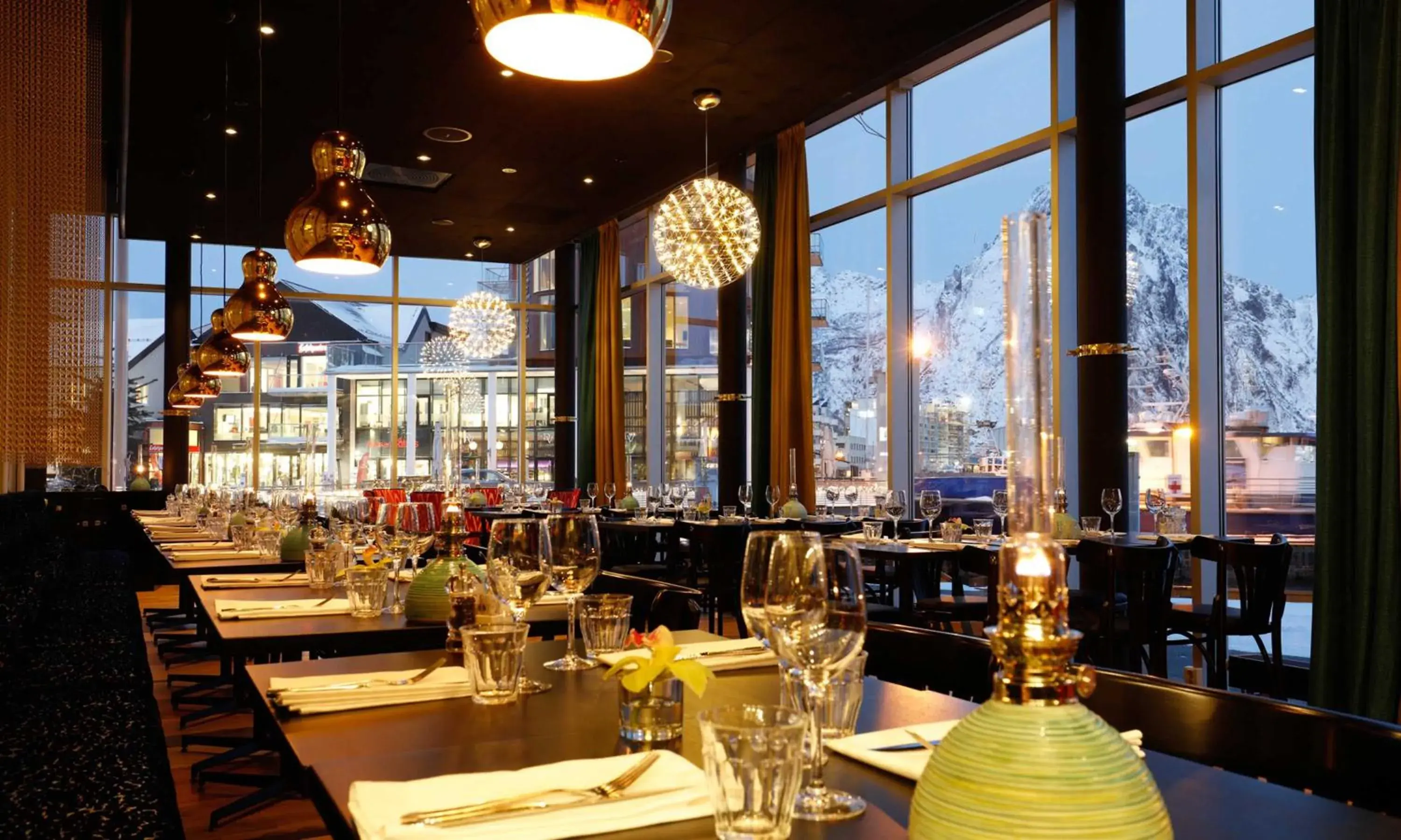 Buffet breakfast in Thon Hotel Lofoten Buffet breakfast in Thon Hotel Lofoten