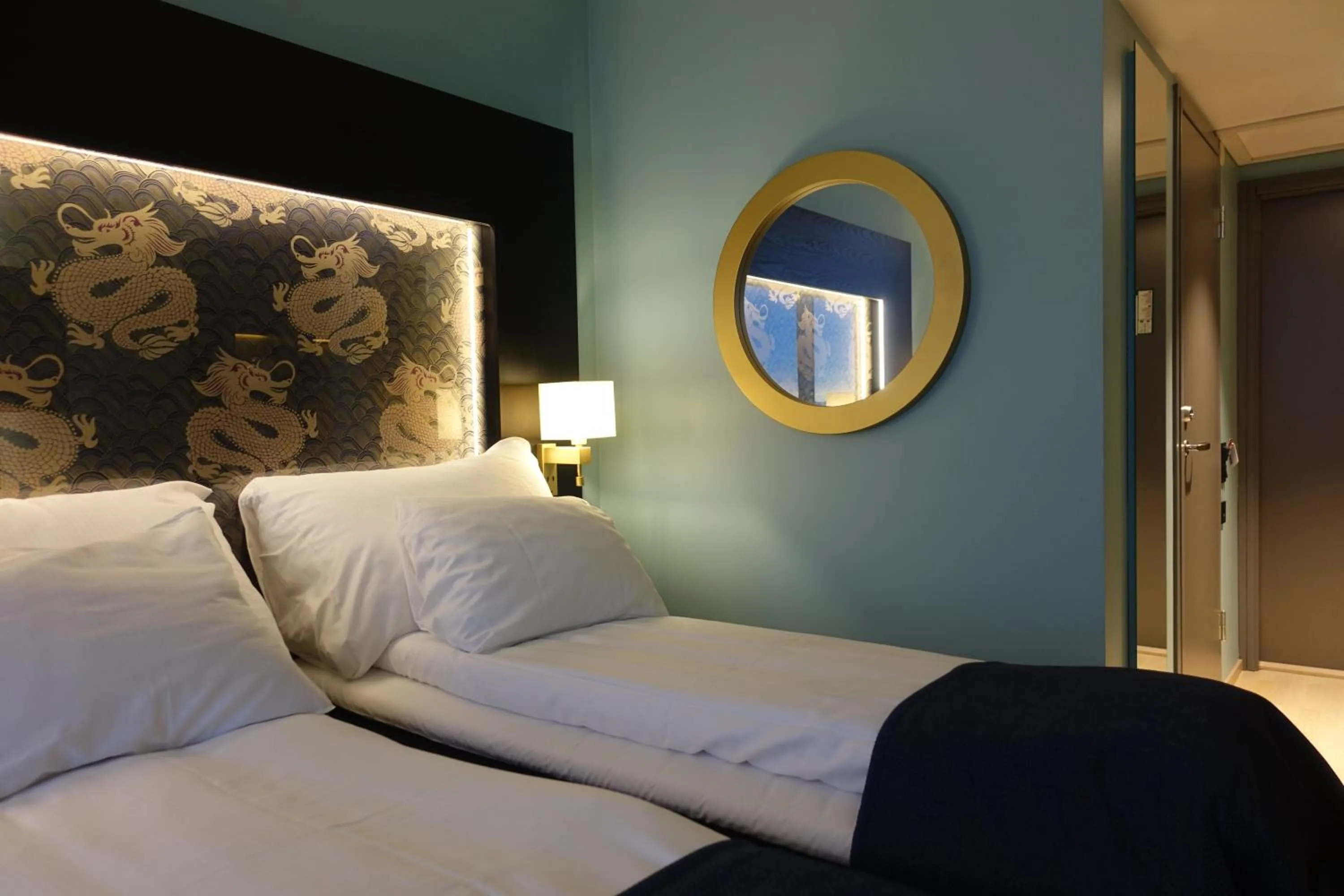 Bed in Thon Hotel Lofoten