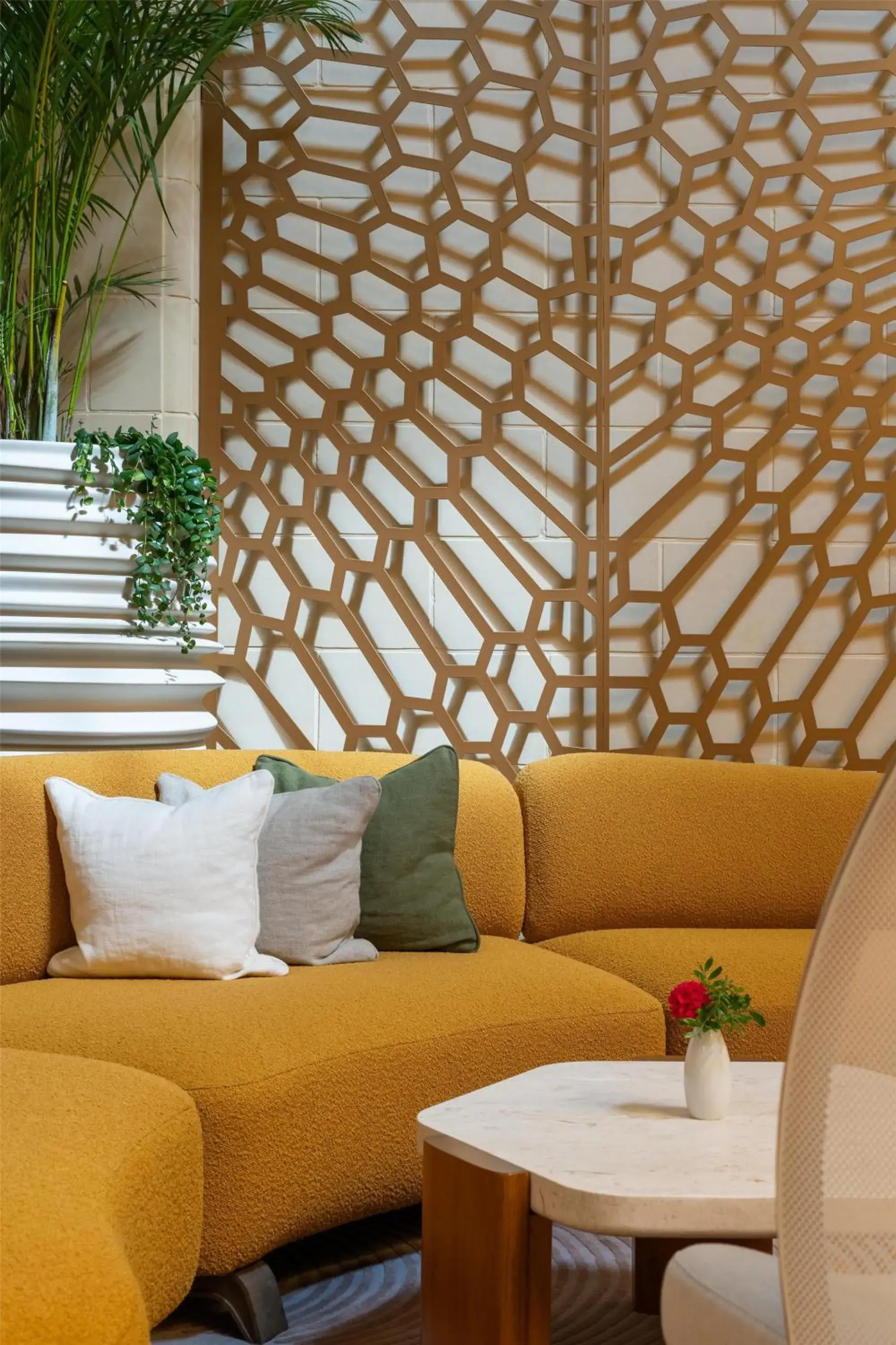 Lobby or reception in Kempinski Hotel San Lawrenz Lobby or reception in Kempinski Hotel San Lawrenz