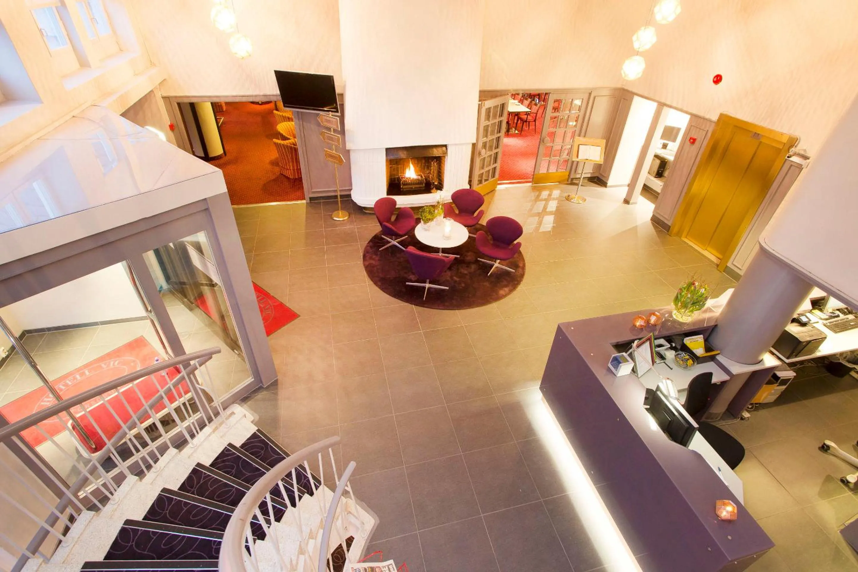 Lobby or reception in Hotell Vic Porsgrunn