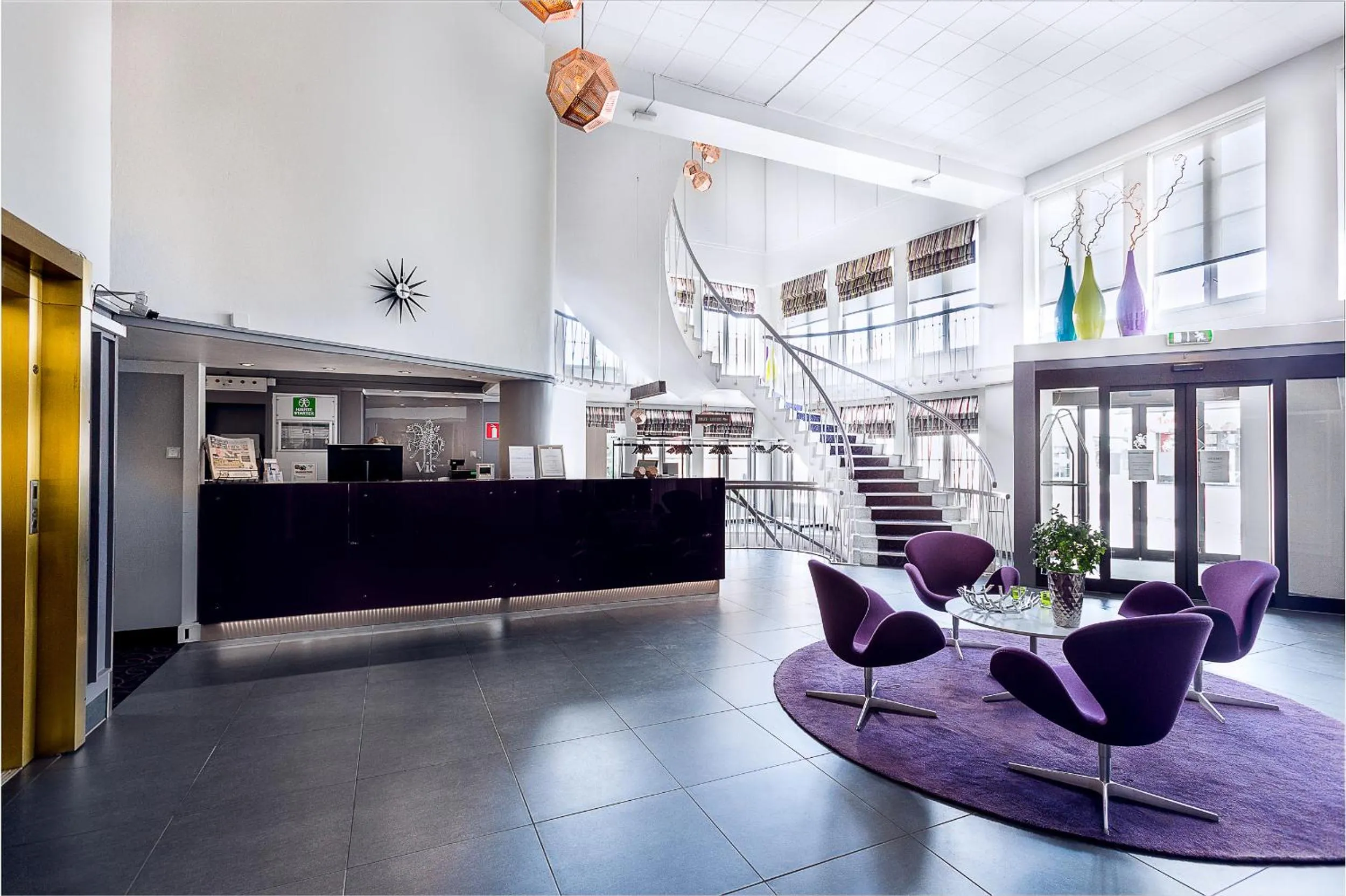 Lobby or reception in Hotell Vic Porsgrunn