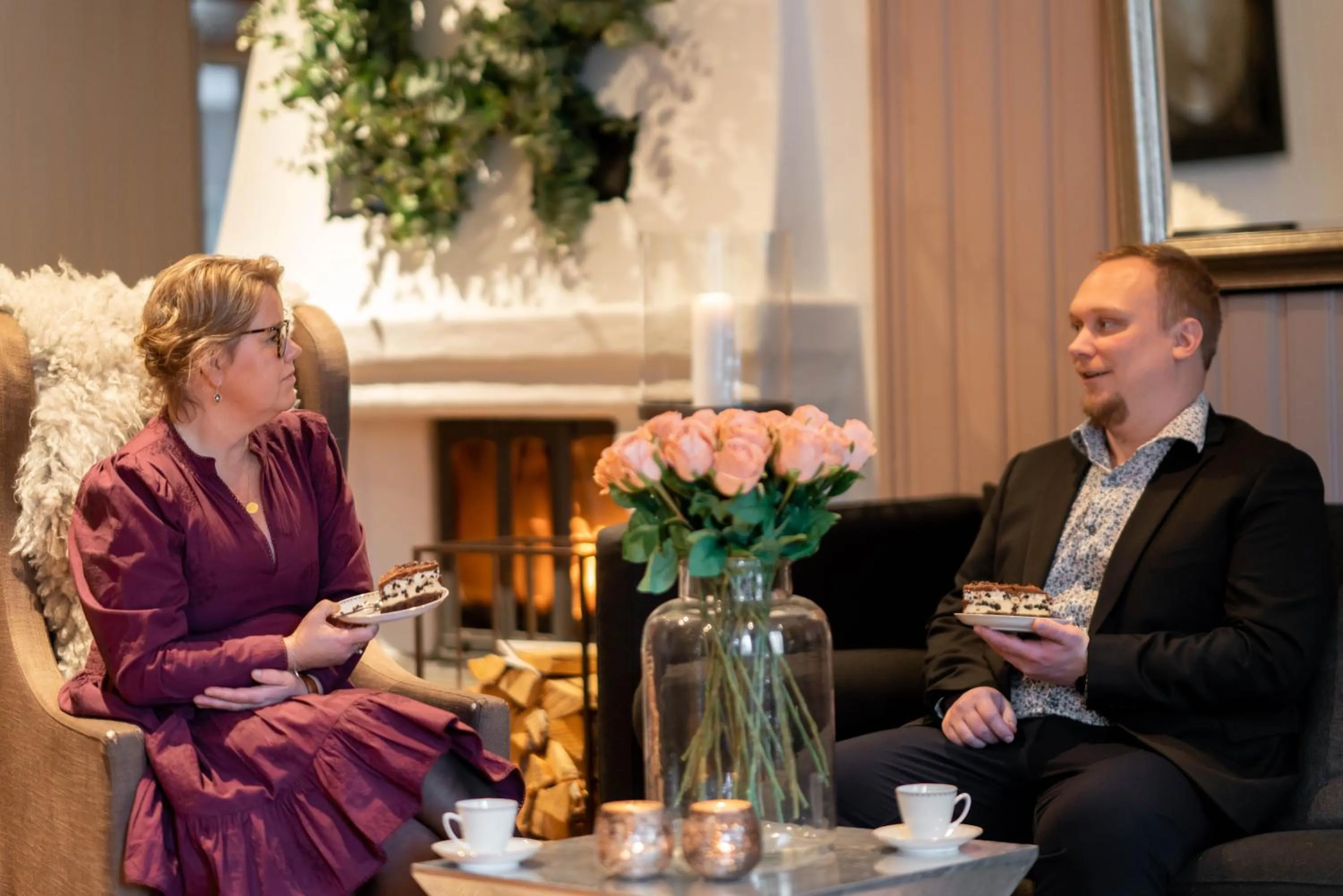 Living room in Lampeland Hotel