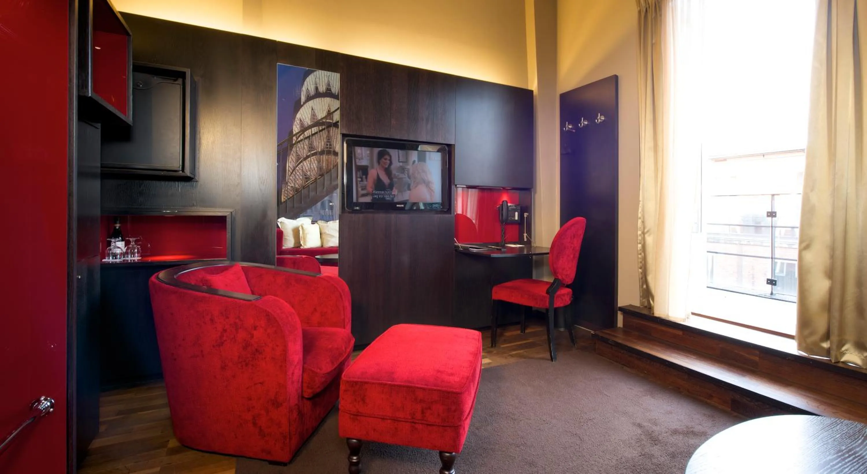 Living room in Home Hotel Folketeateret