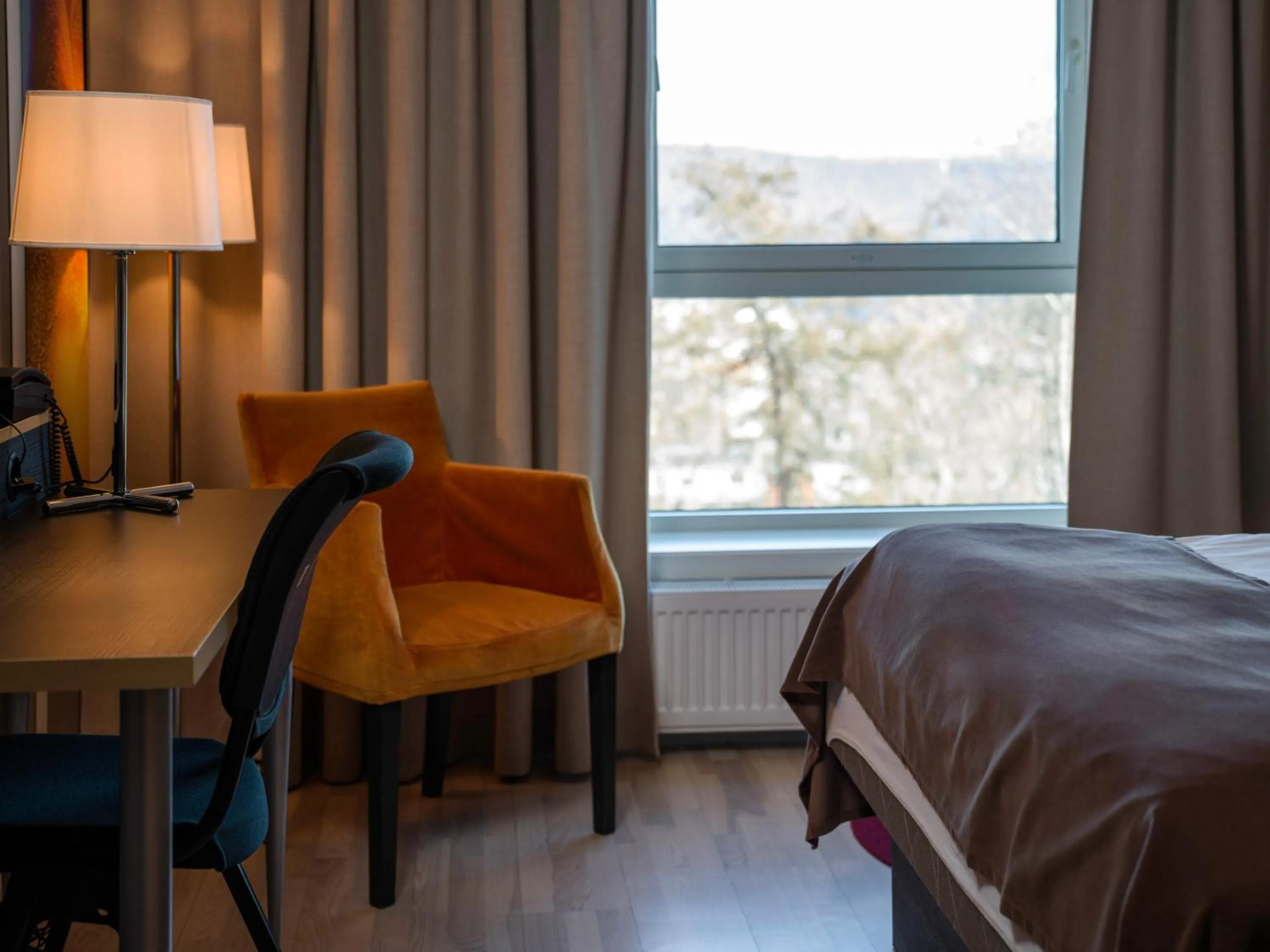 Decorative detail, Bed in Quality Hotel Grand Royal