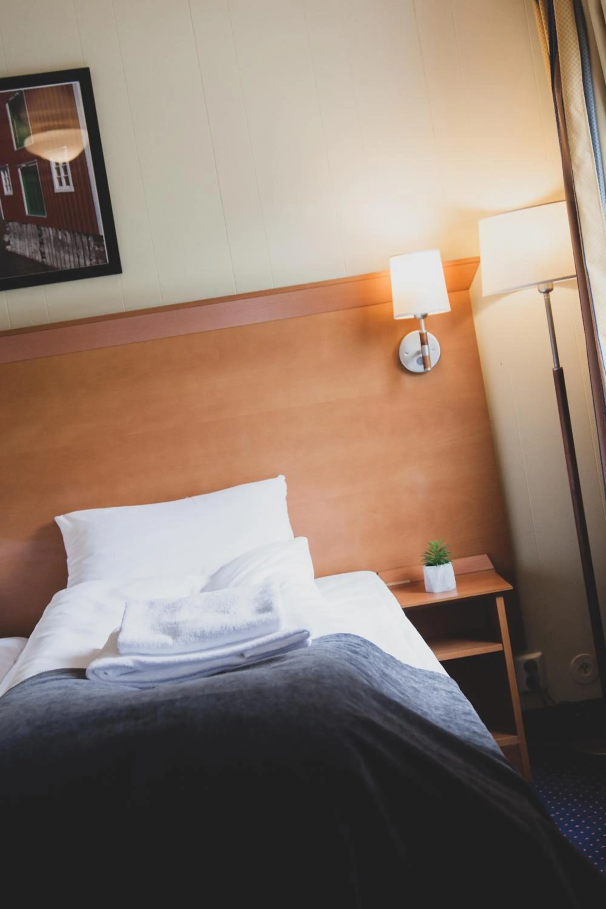 Bed in Frøken Skjolds Hotel Lyngengården