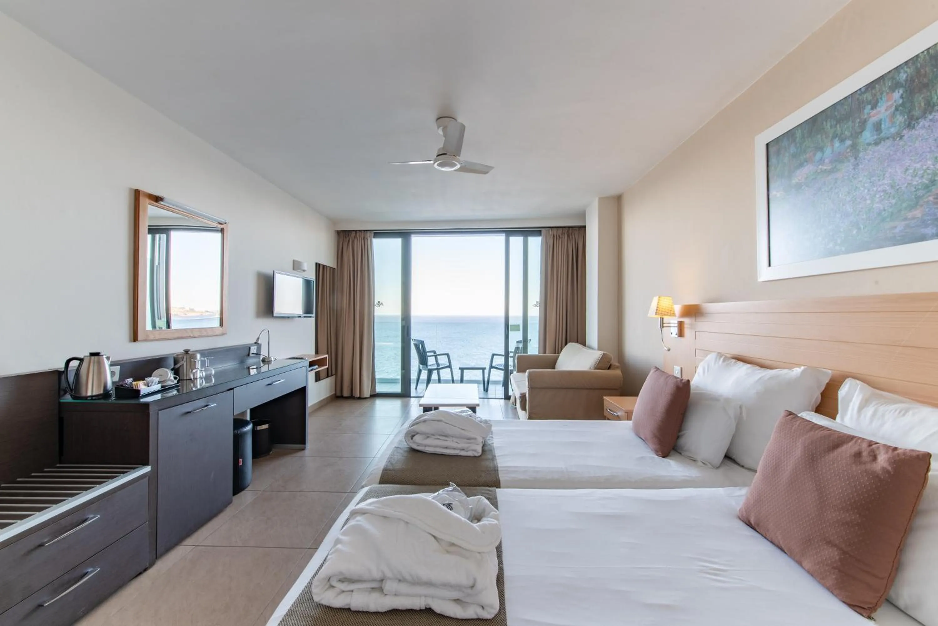 View (from property/room), Bed in The Preluna Hotel