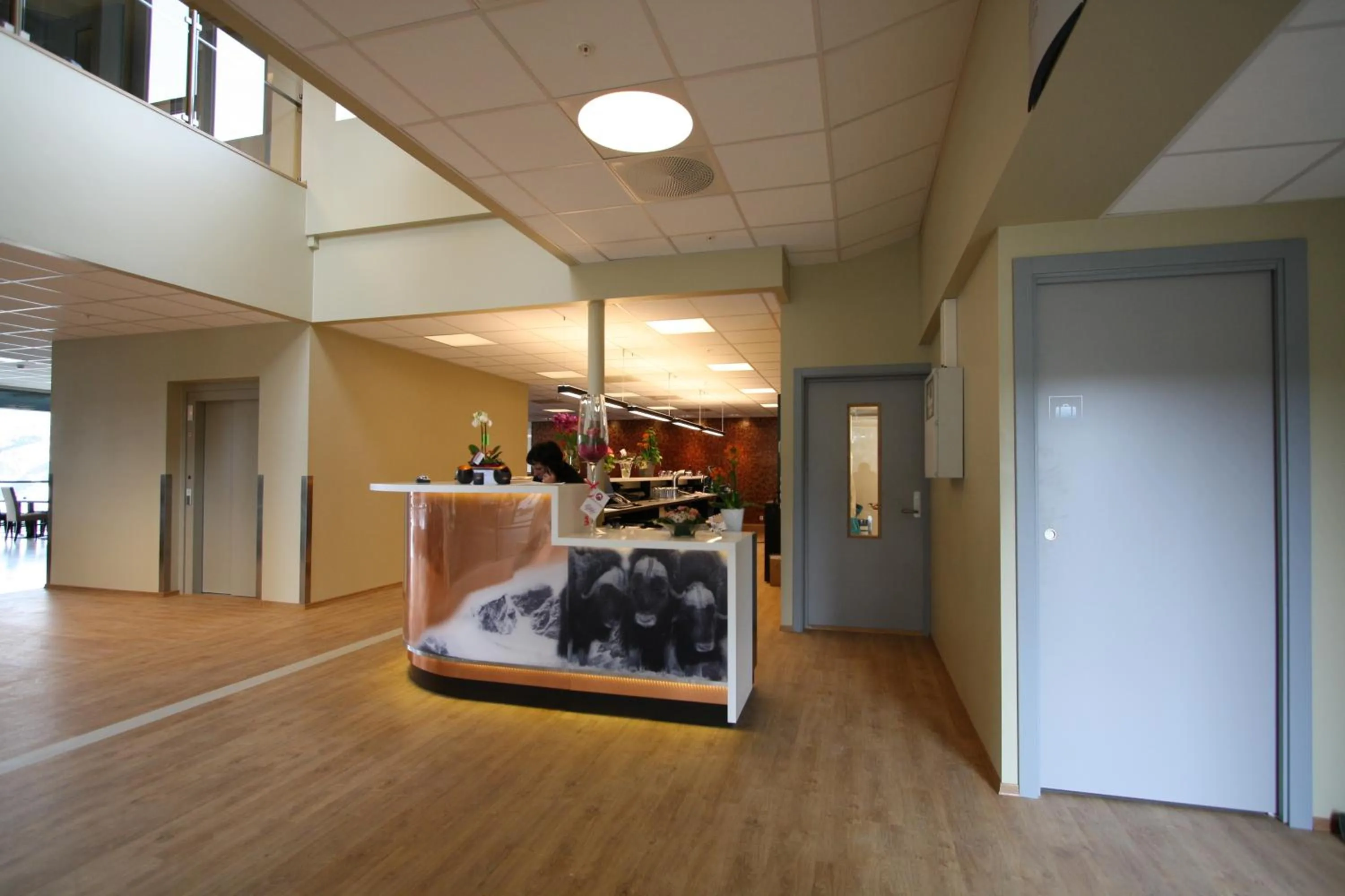 Lobby or reception in Dombås Hotel