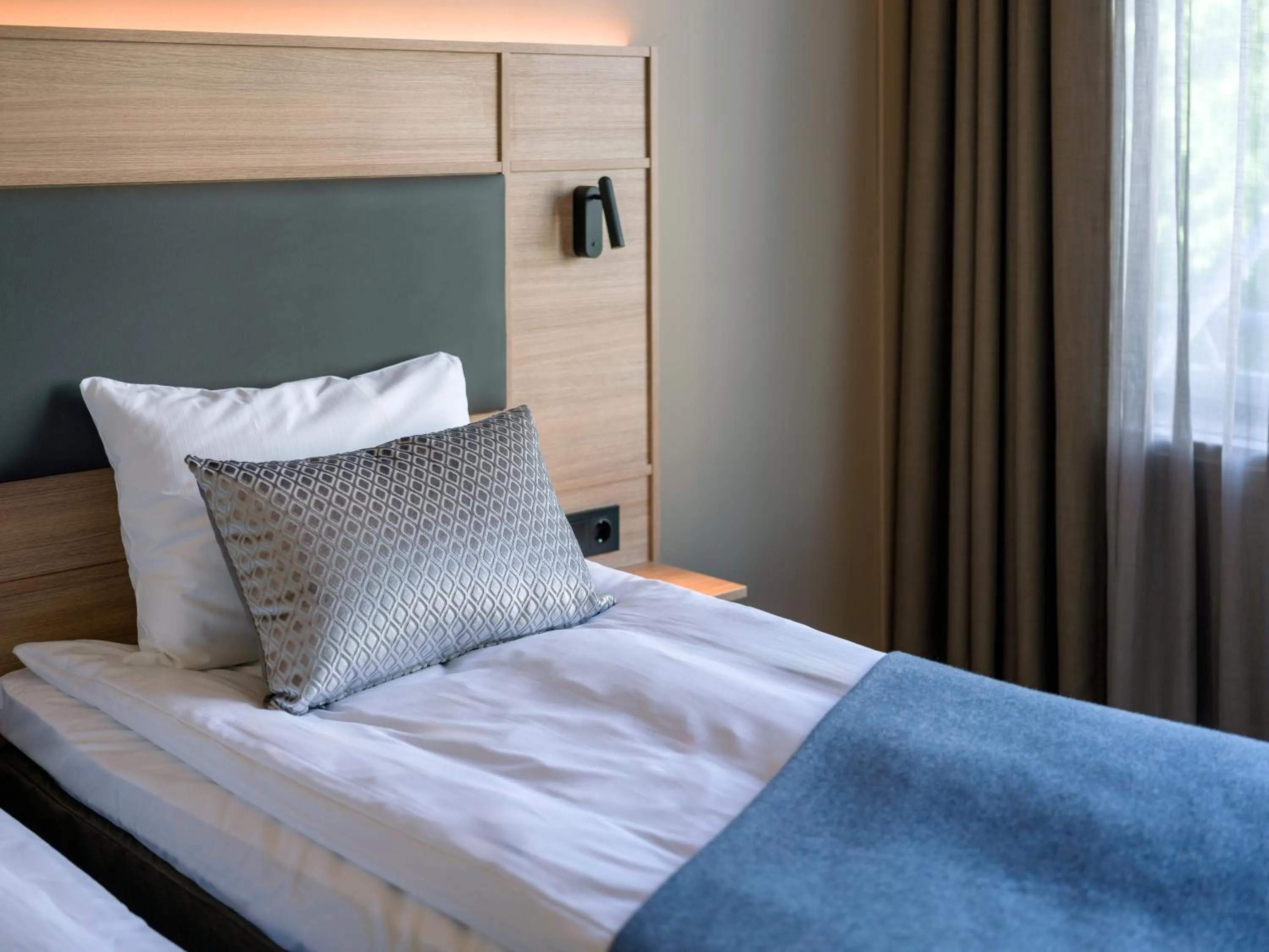 Bed in Quality Hotel Strand Gjøvik