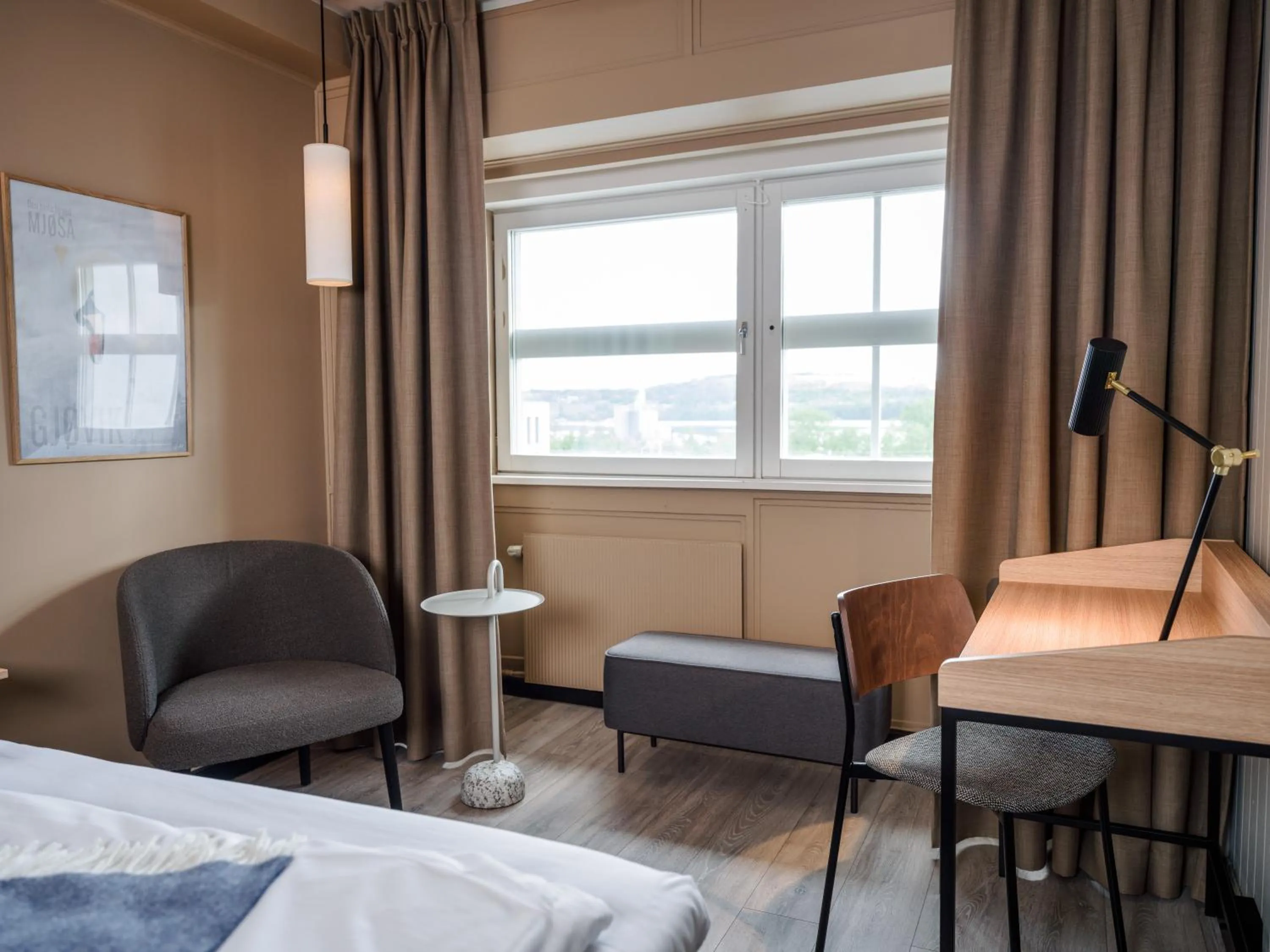 Bed in Quality Hotel Strand Gjøvik