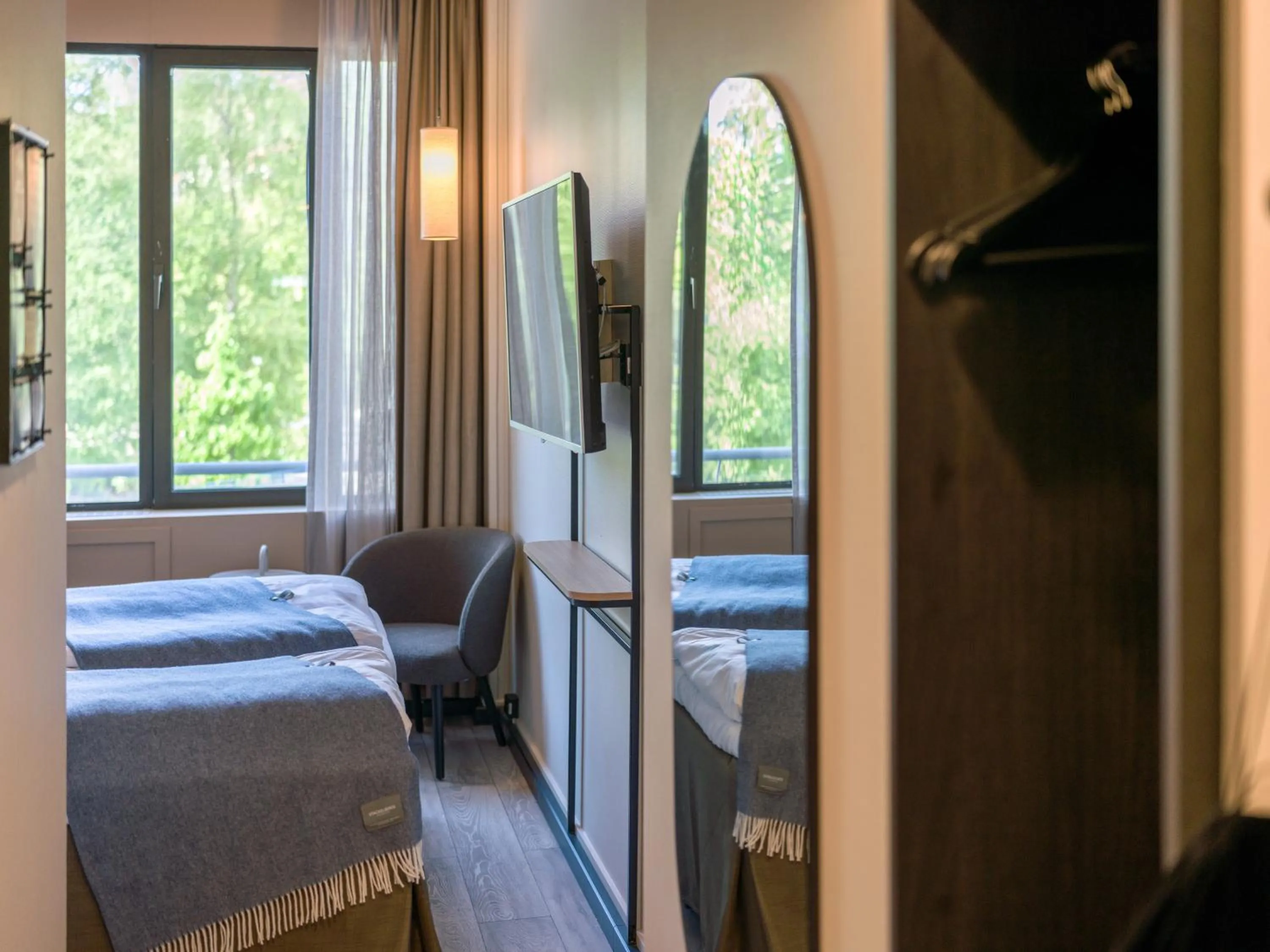 Bed in Quality Hotel Strand Gjøvik