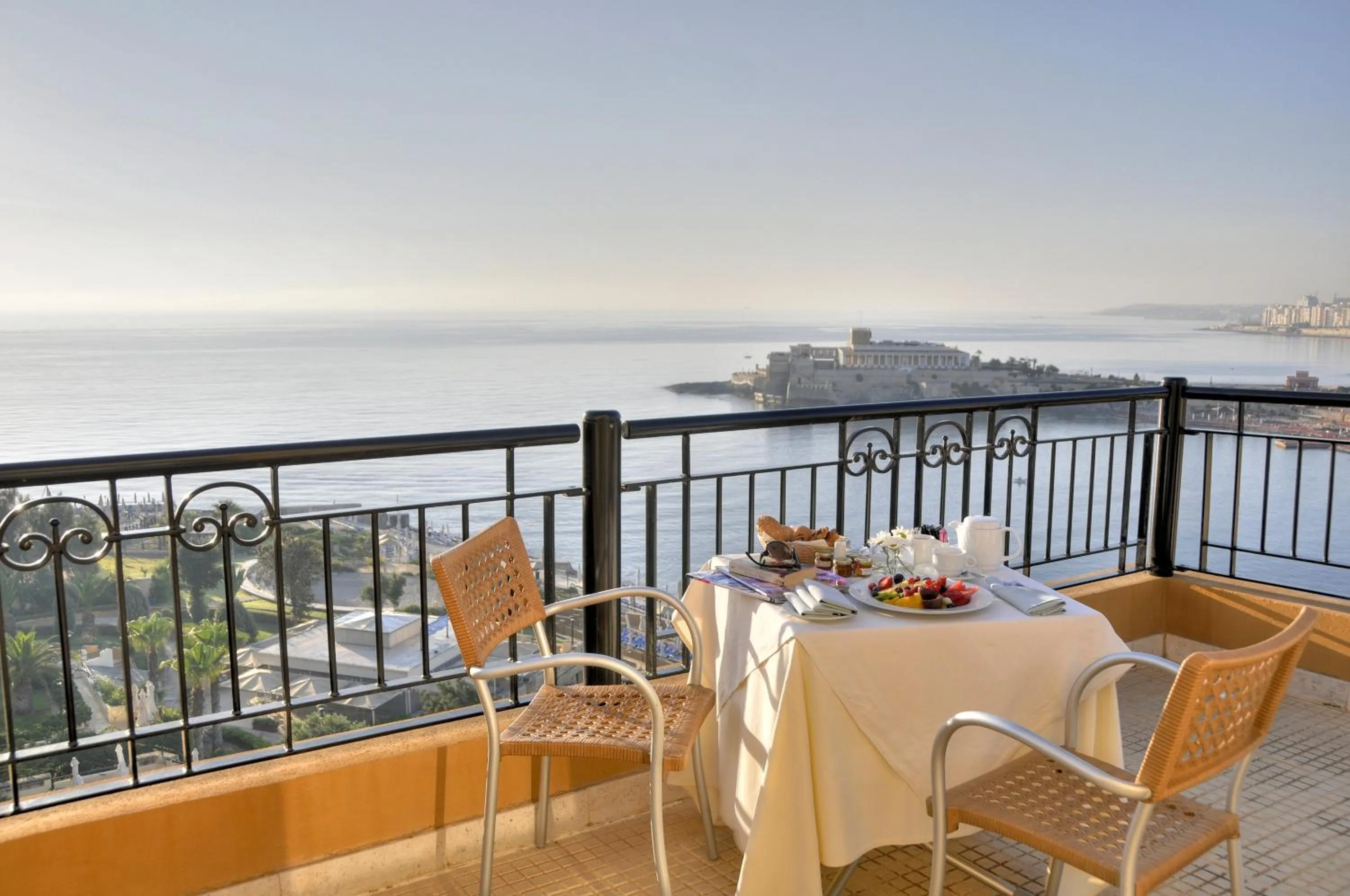 Patio in Corinthia St George's Bay