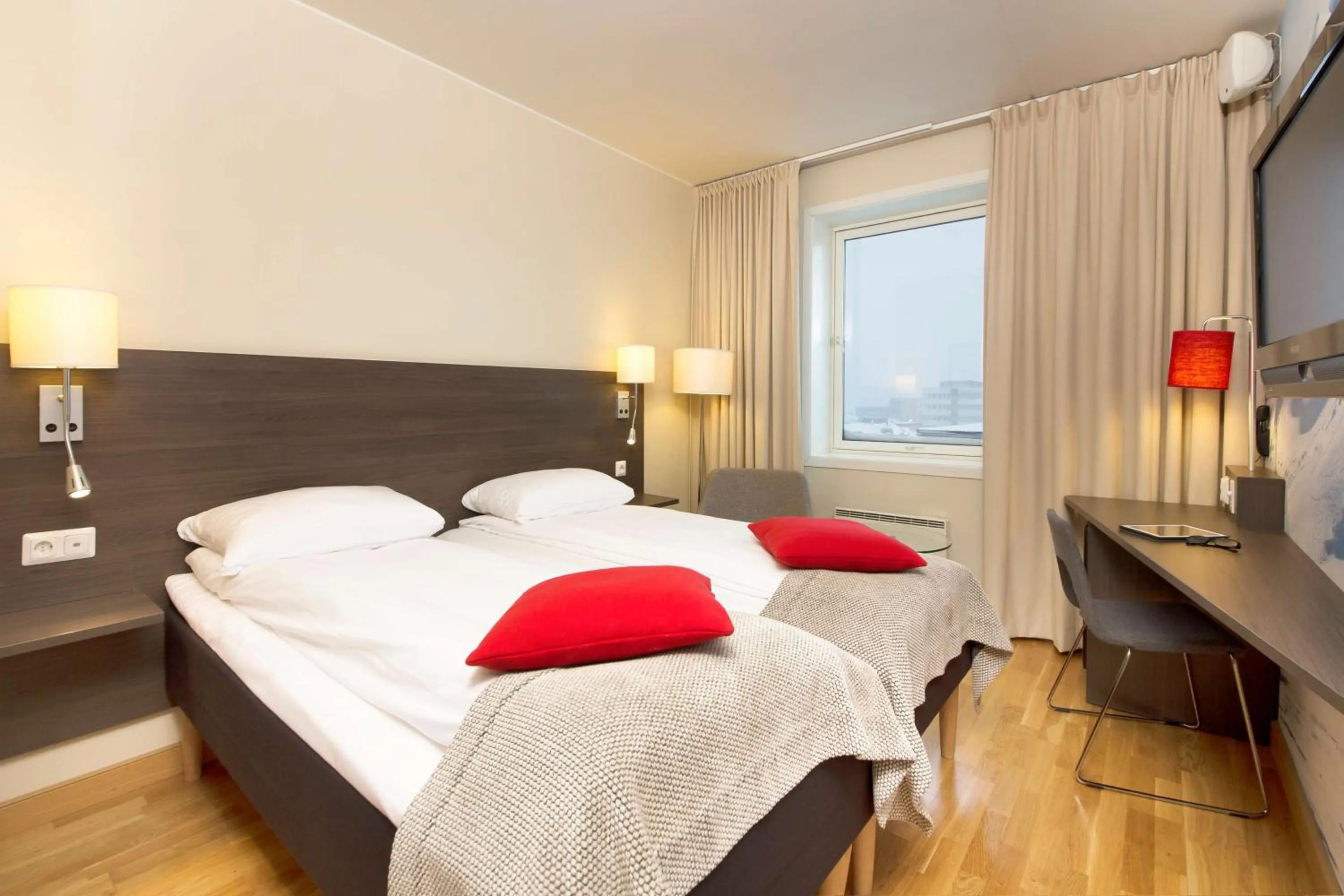 Photo of the whole room, Bed in Scandic Grand Tromsø