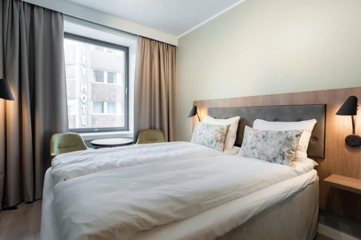 Photo of the whole room, Bed in Quality Hotel Grand Tromsø