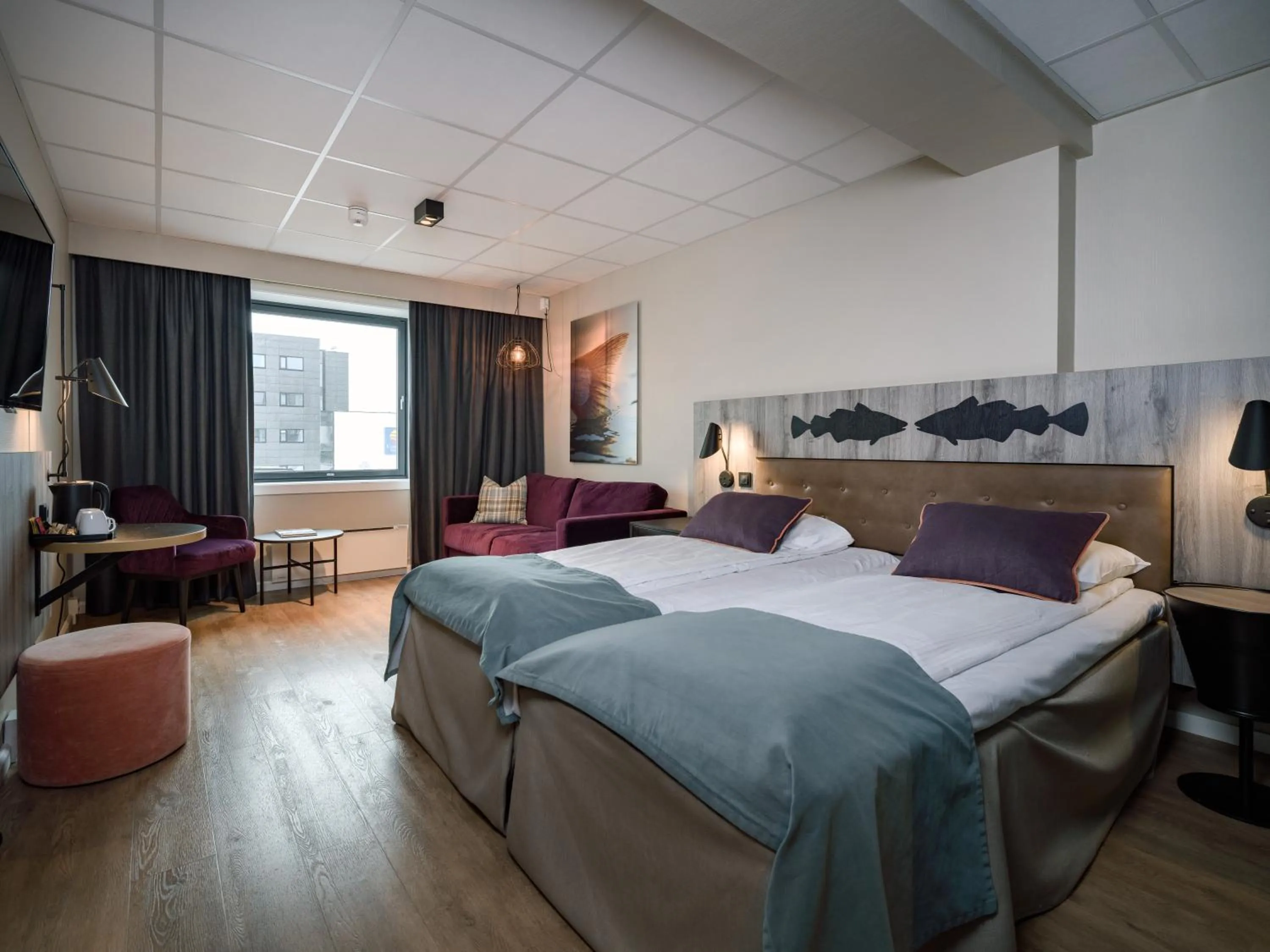 Photo of the whole room, Bed in Quality Hotel Grand Tromsø