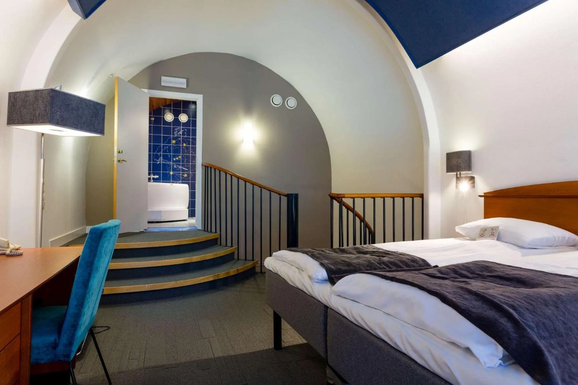 Bedroom, Bed in Scandic Harstad