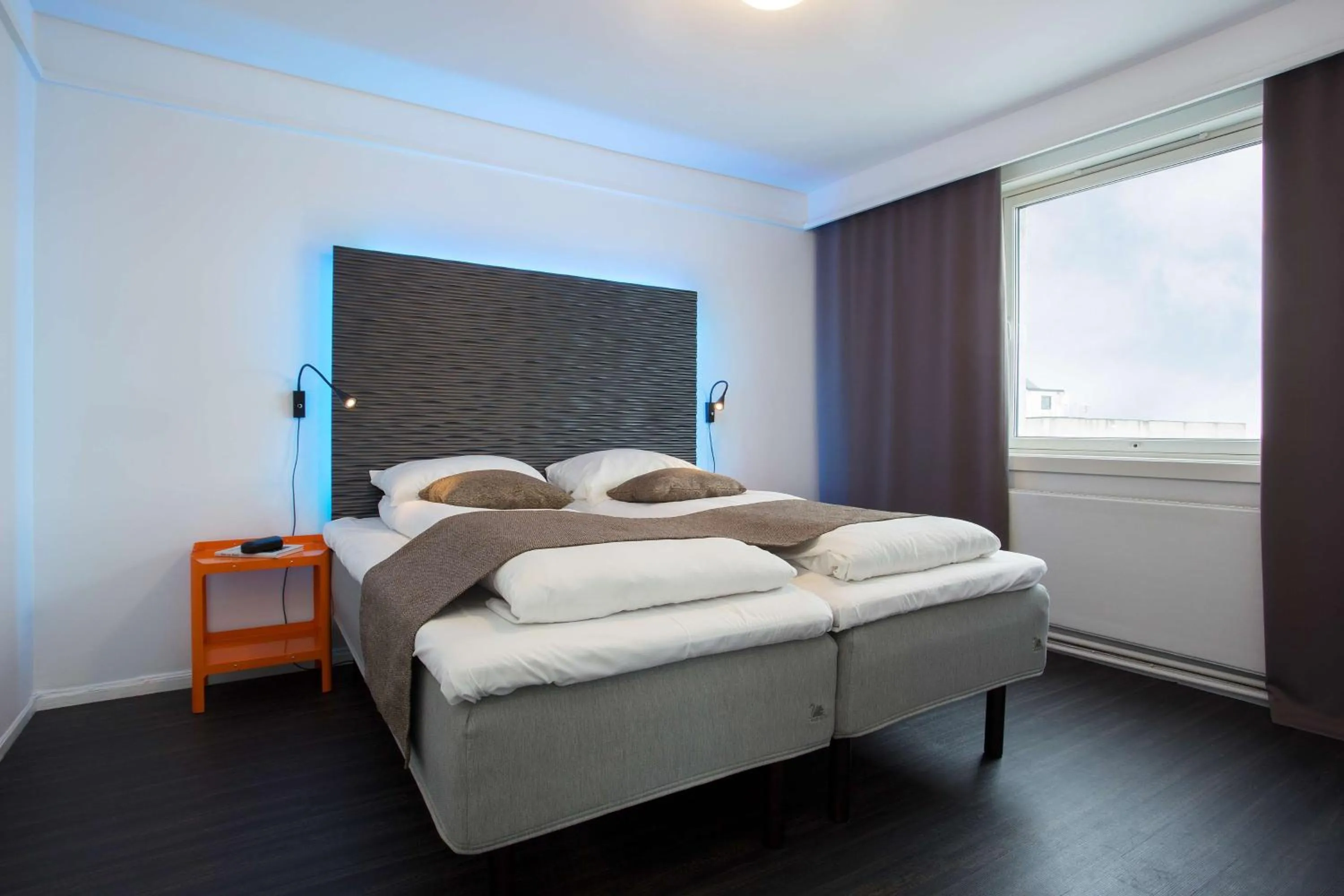 Bedroom, Bed in Scandic Harstad