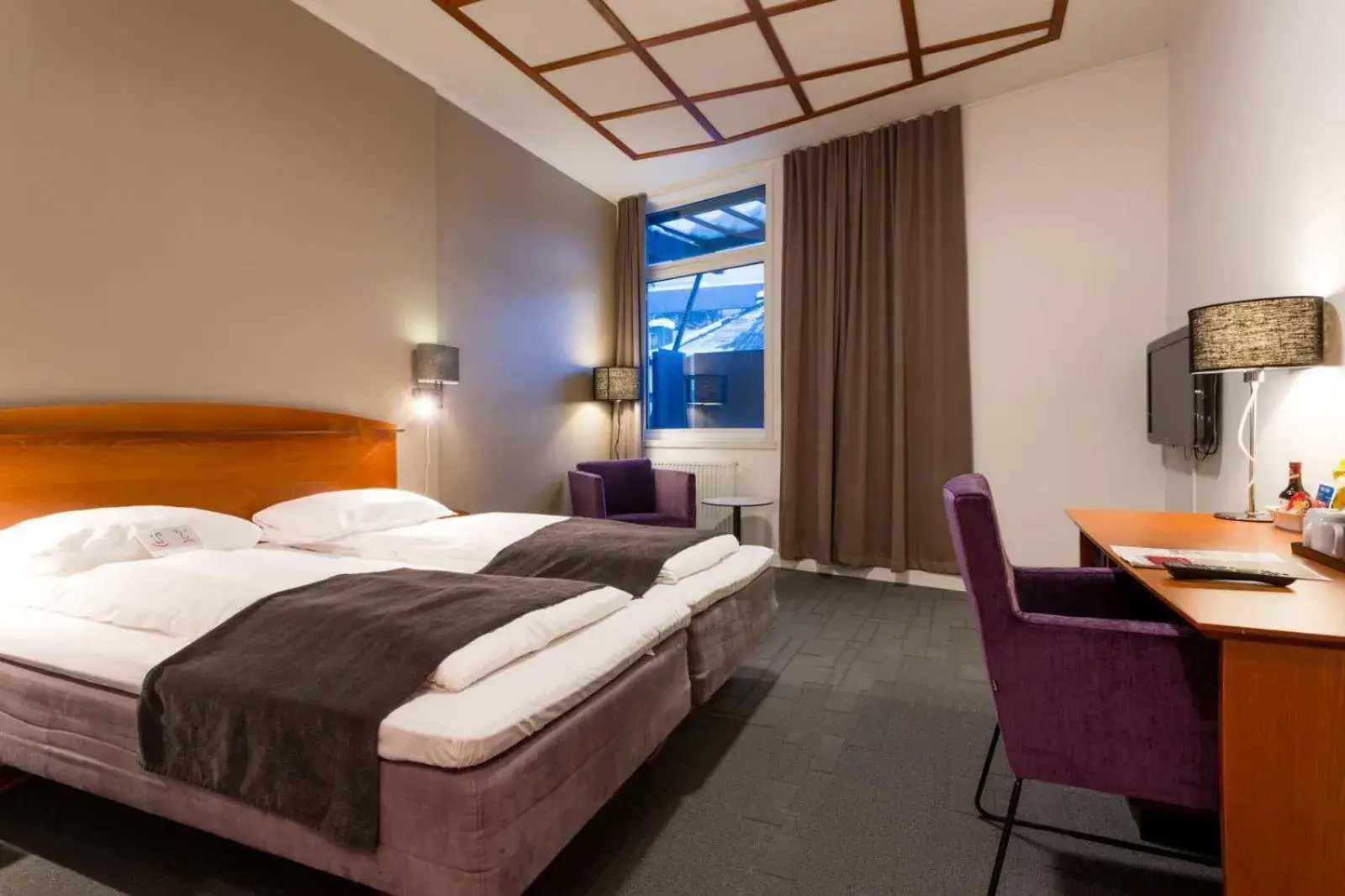 View (from property/room), Bed in Scandic Harstad View (from property/room), Bed in Scandic Harstad