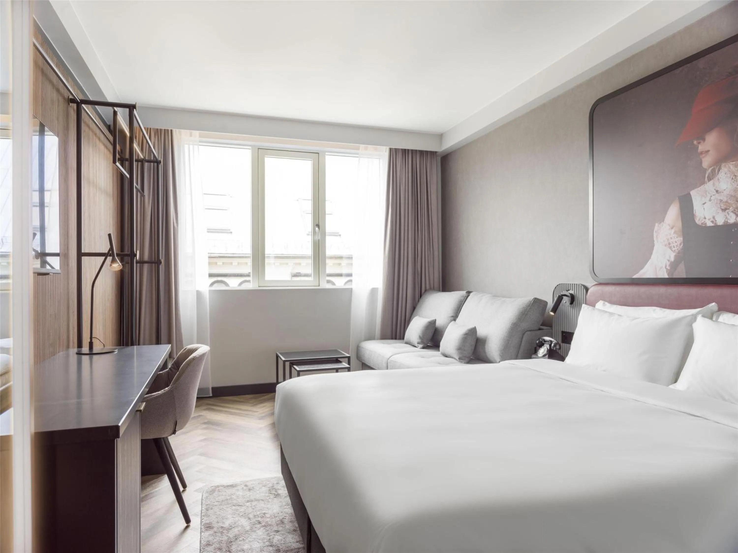 TV and multimedia, Bed in Radisson RED Oslo City Centre, A Verified Net Zero Hotel