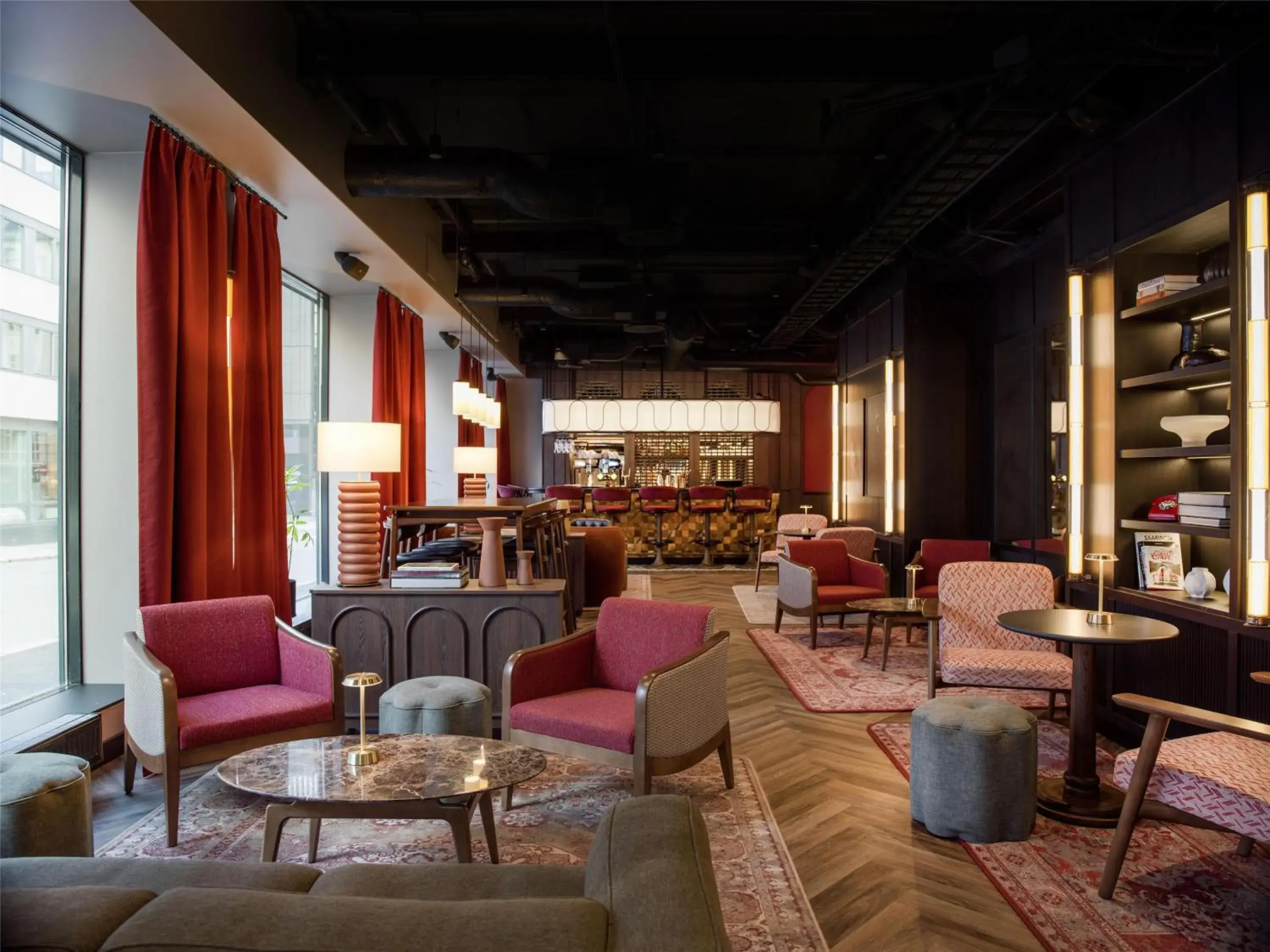 Lobby or reception in Radisson RED Oslo City Centre, A Verified Net Zero Hotel Lobby or reception in Radisson RED Oslo City Centre, A Verified Net Zero Hotel