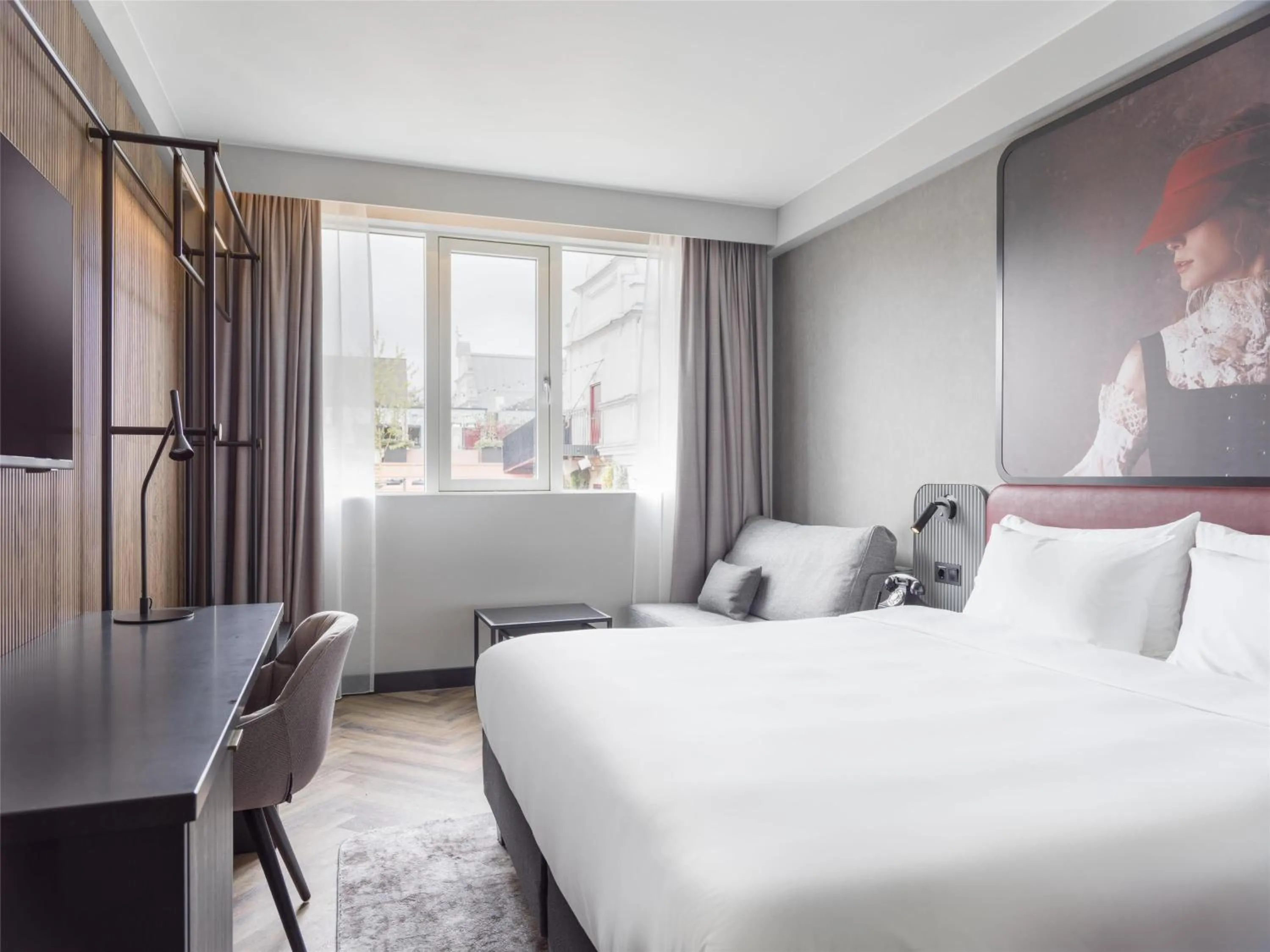 TV and multimedia, Bed in Radisson RED Oslo City Centre, A Verified Net Zero Hotel