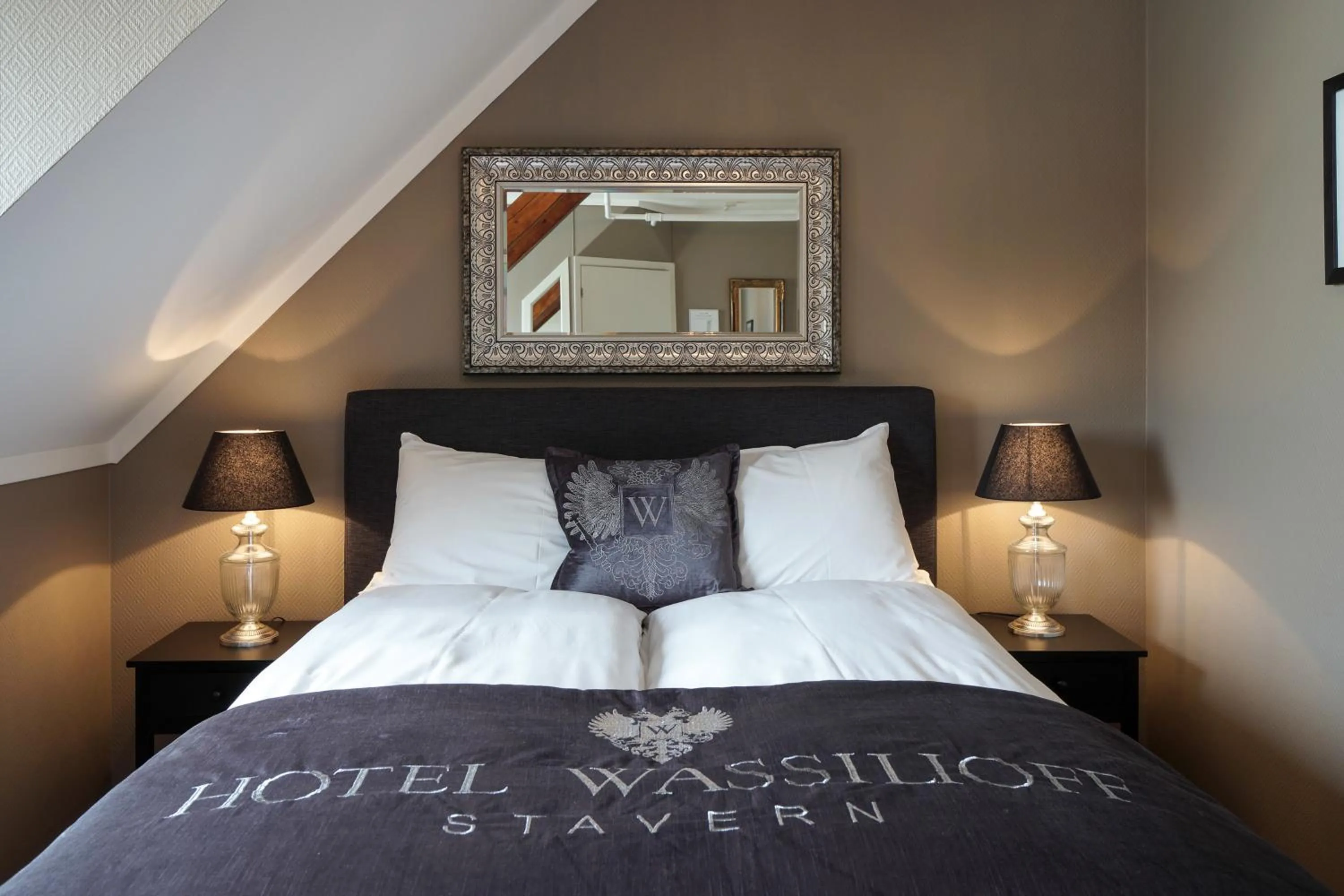 Bed in Hotel Wassilioff - Unike Hoteller