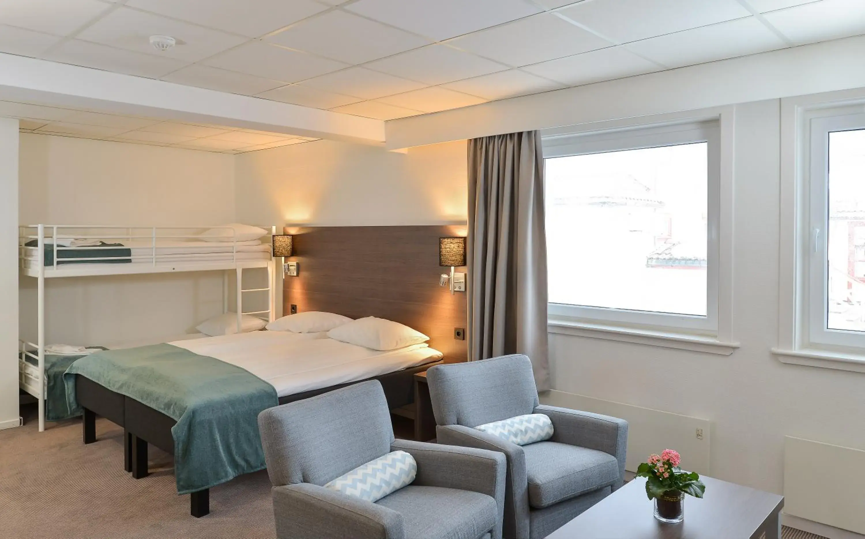 Seating area, Bed in Thon Partner Hotel Andrikken Seating area, Bed in Thon Partner Hotel Andrikken