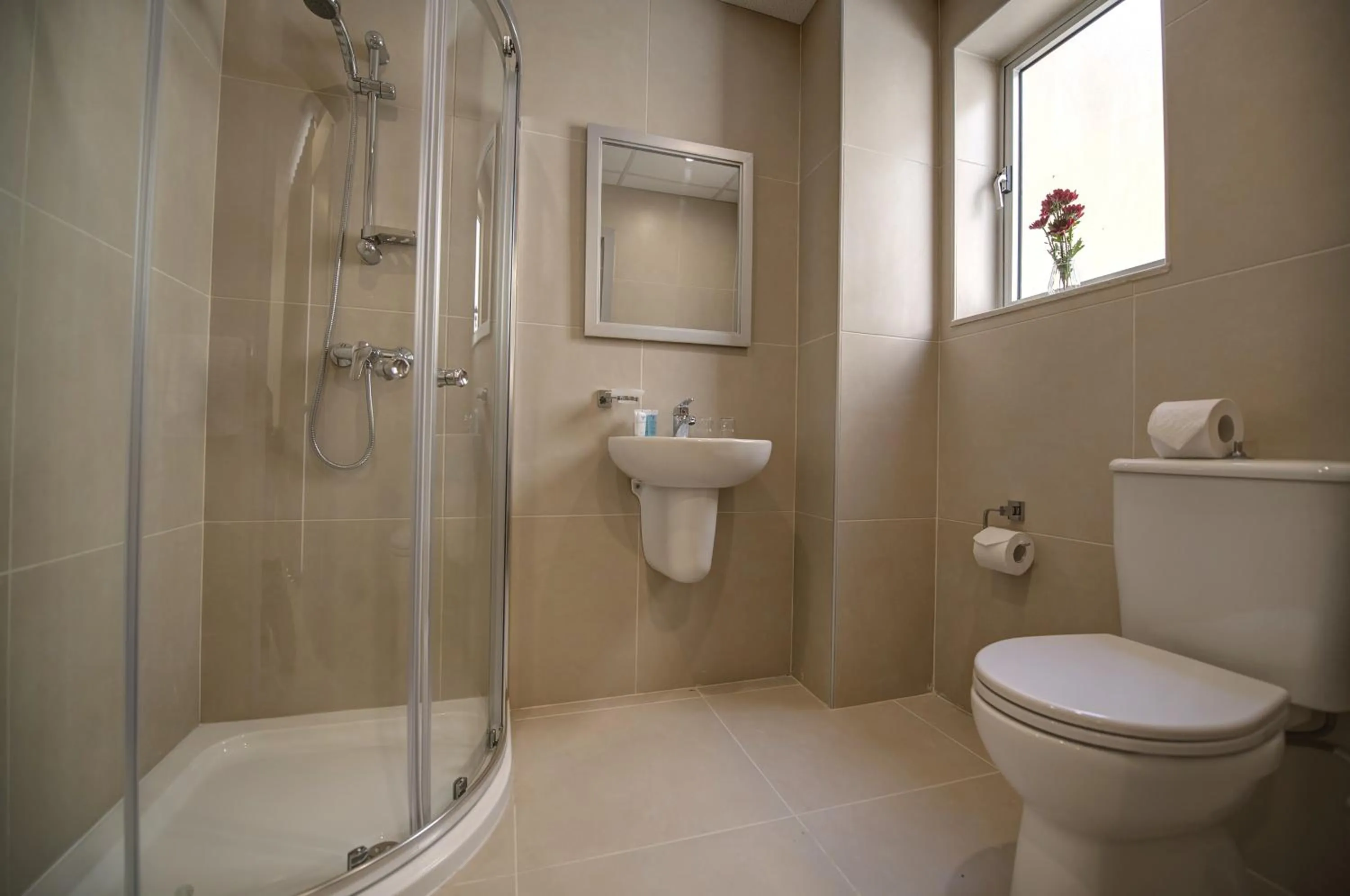 Shower in Europa Hotel