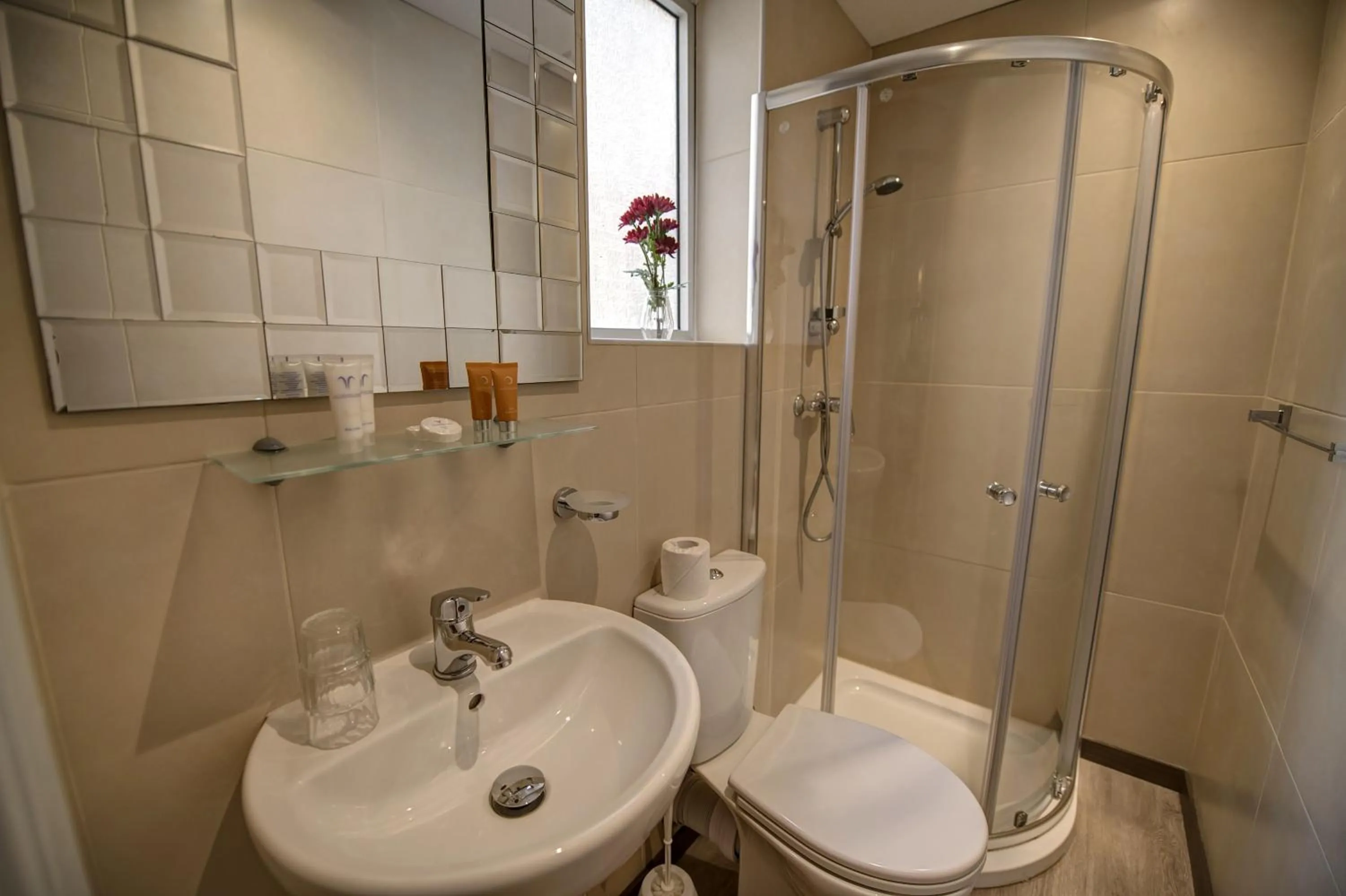 Shower in Europa Hotel