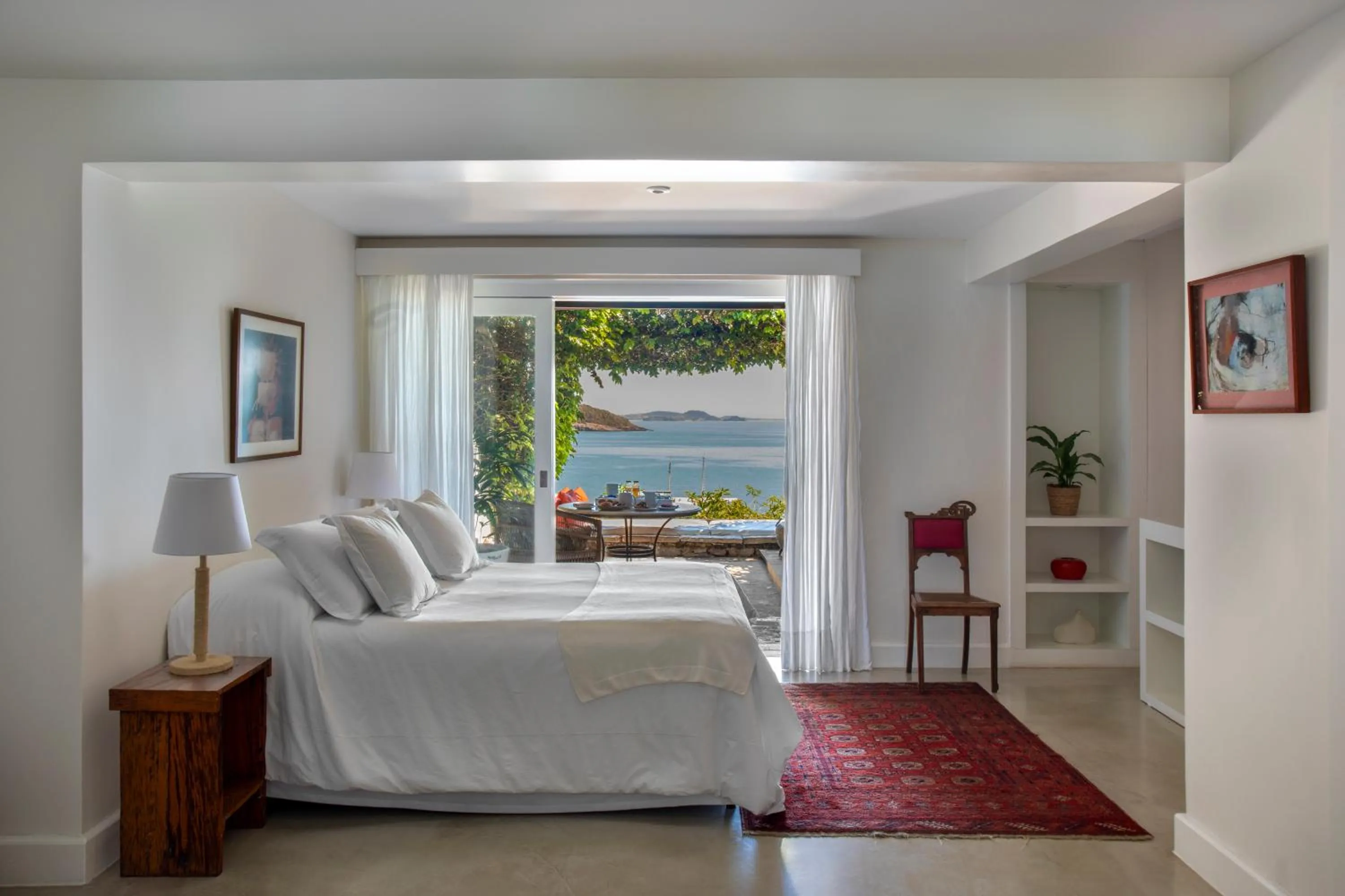 Balcony/Terrace, Bed in Casas Brancas Boutique Hotel & Spa