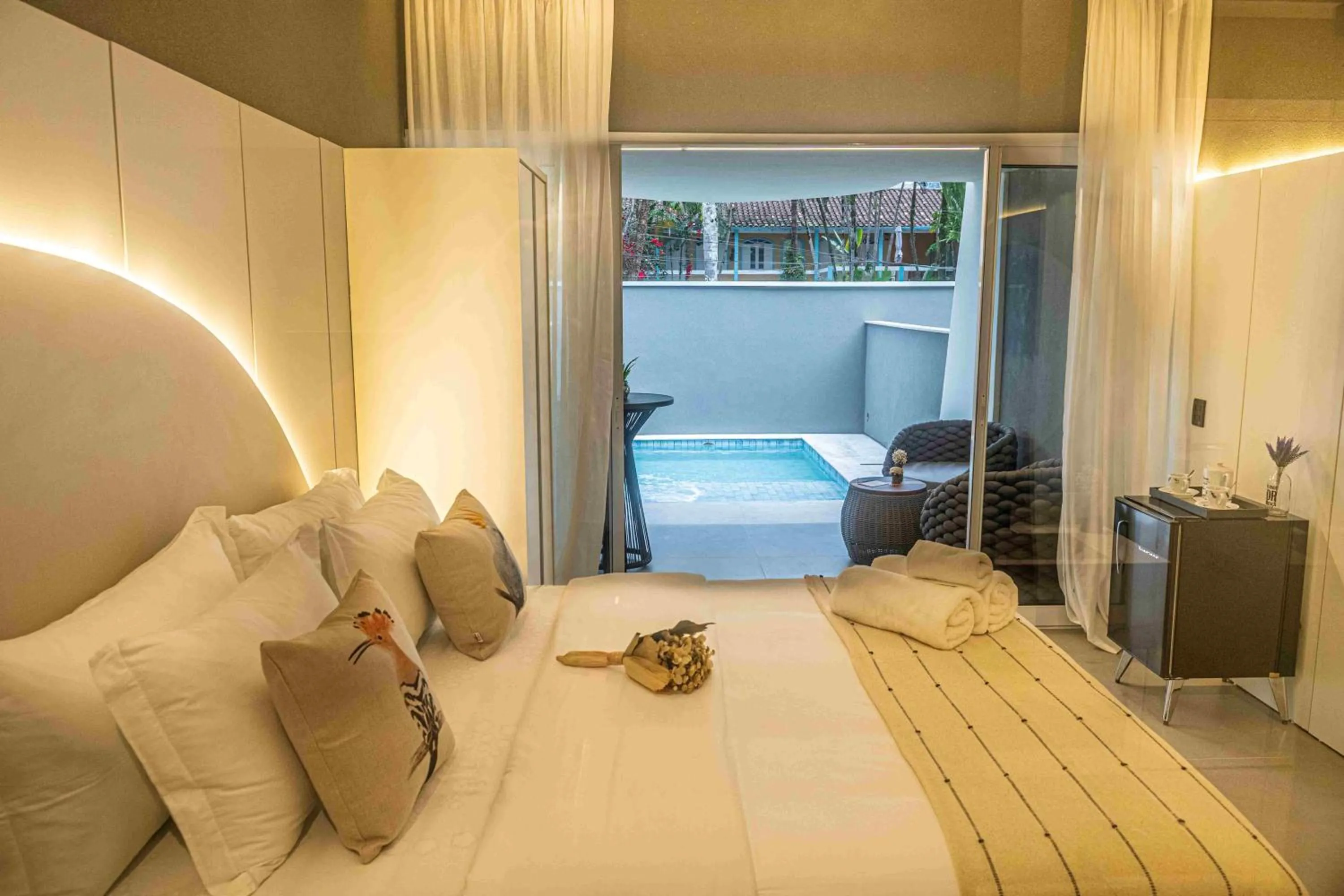 Bed in Pousada Estrela de Paraty