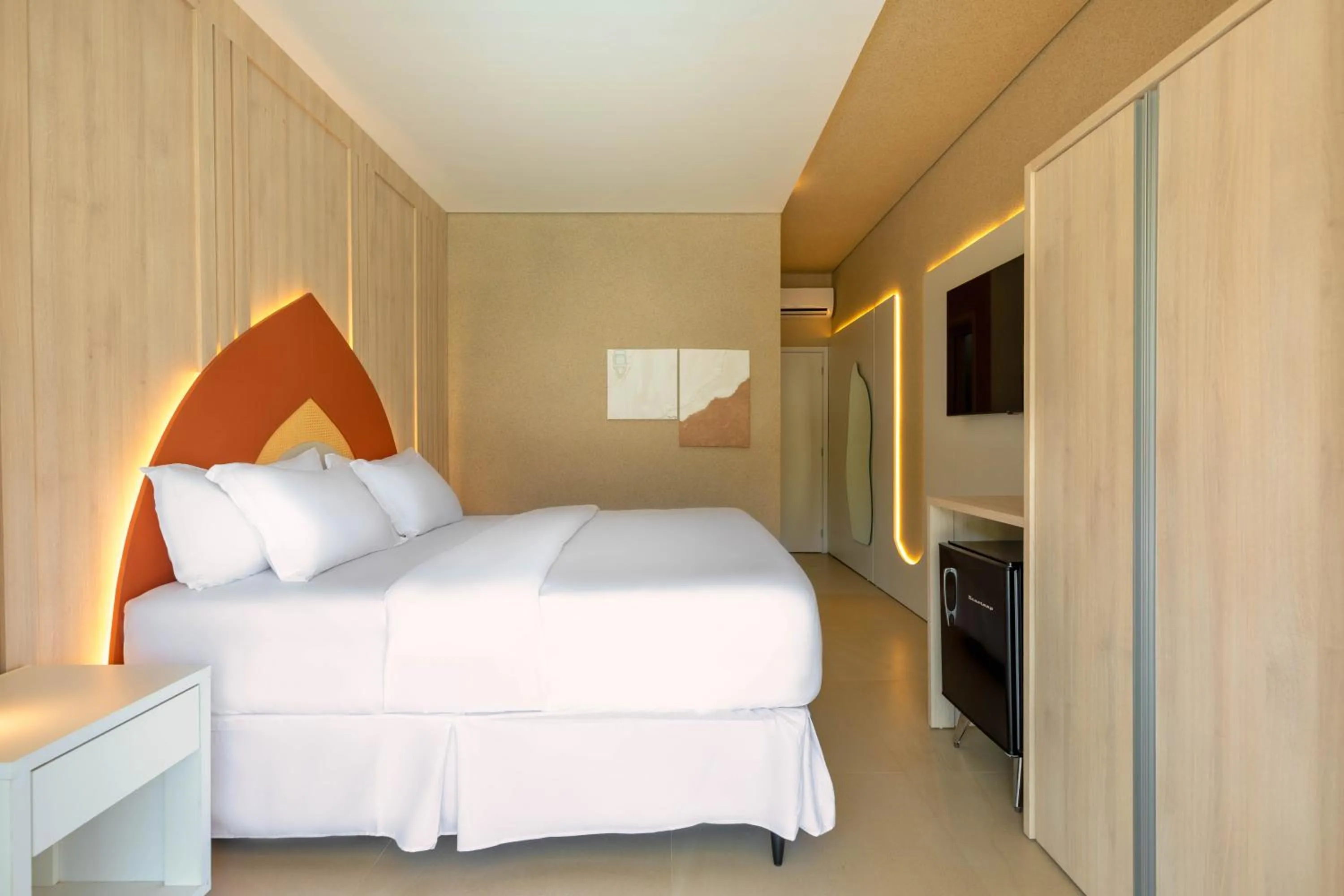 Bed in Pousada Estrela de Paraty