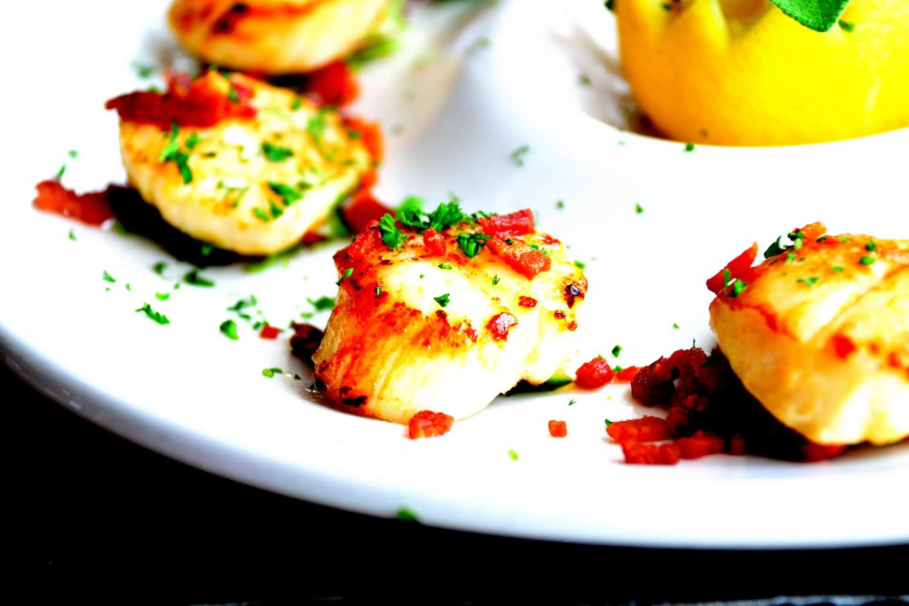 Food close-up in Crown hotel