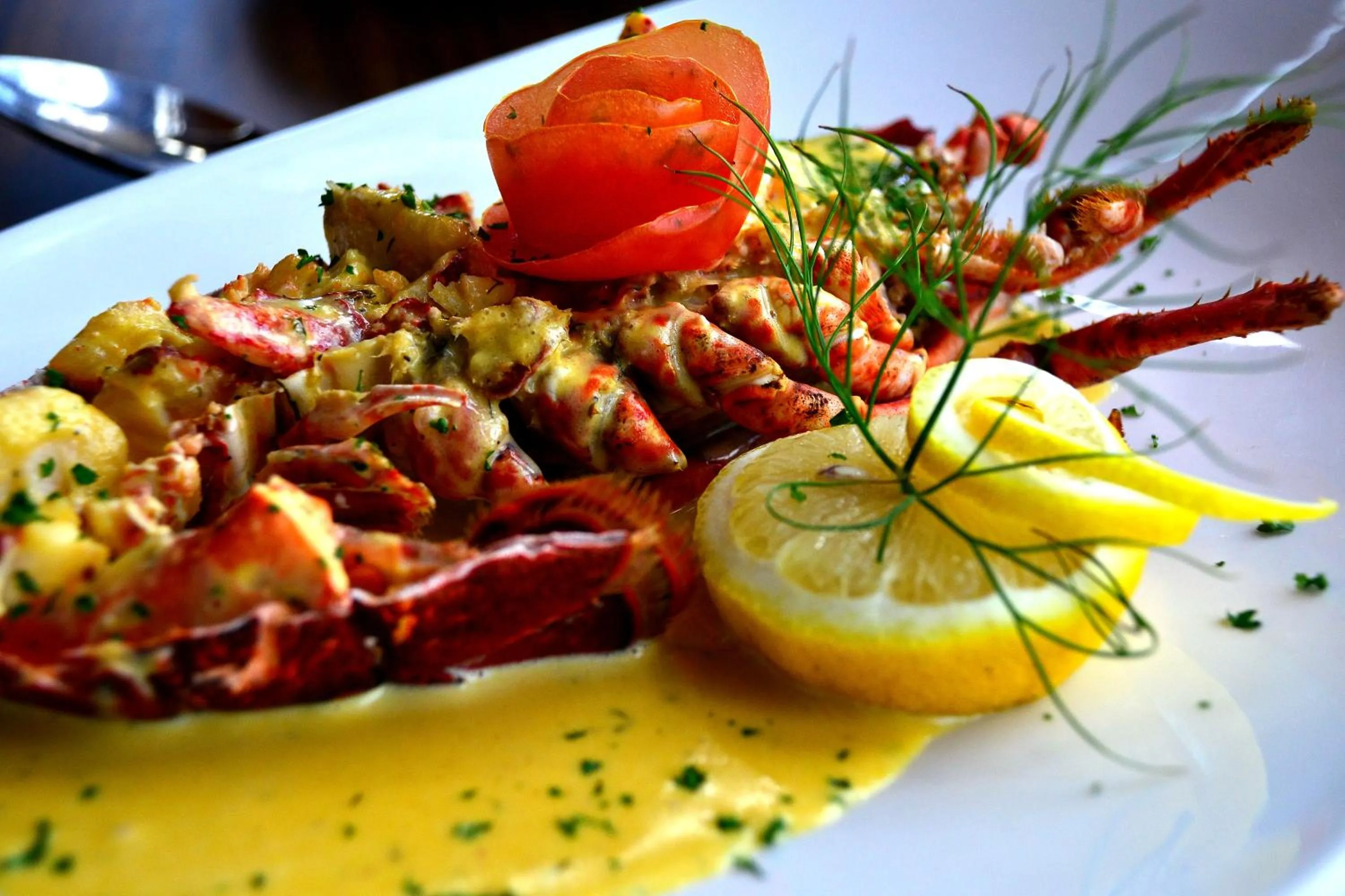 Food close-up in Crown hotel