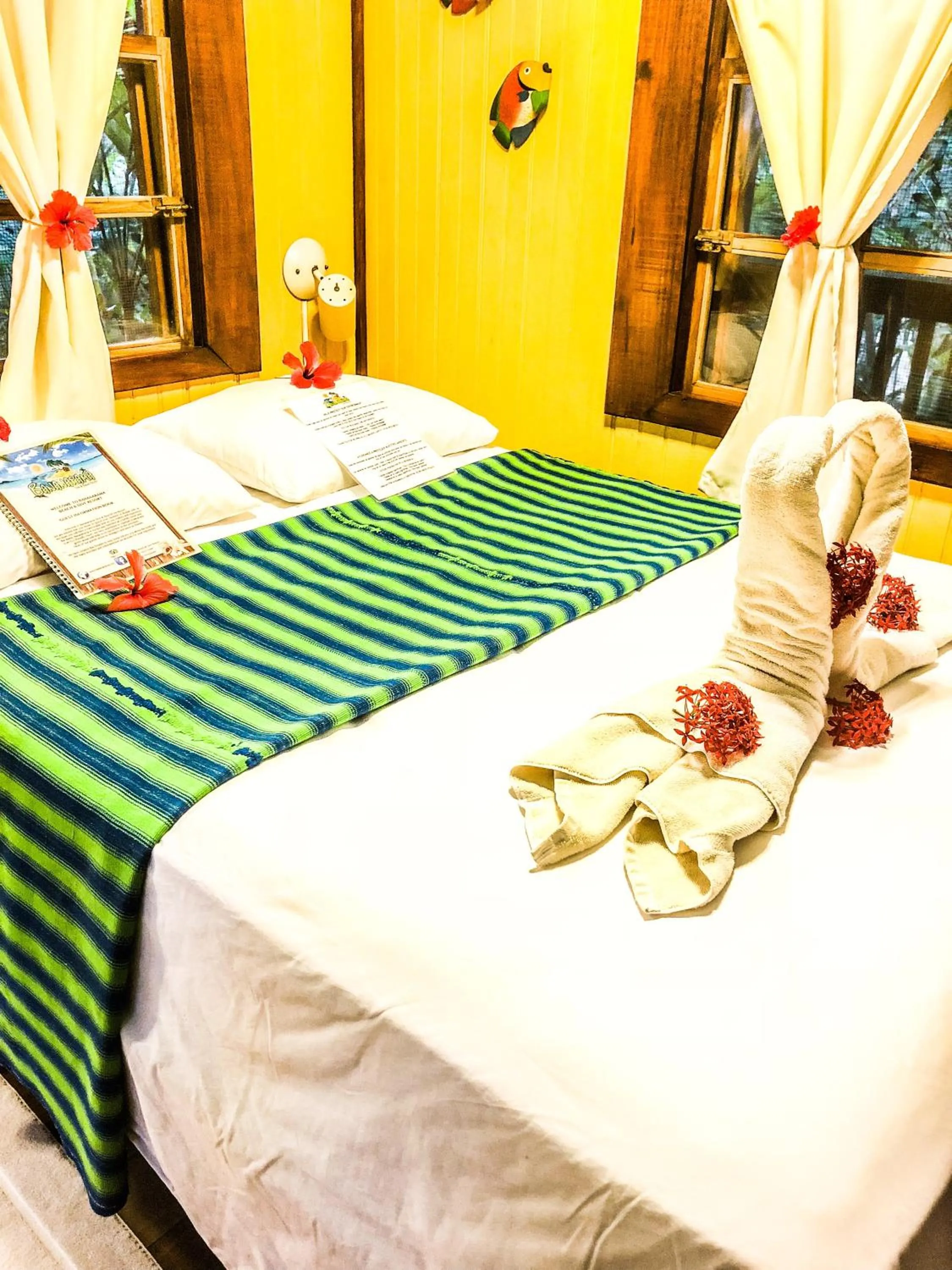 Bed in Bananarama Dive & Beach Resort