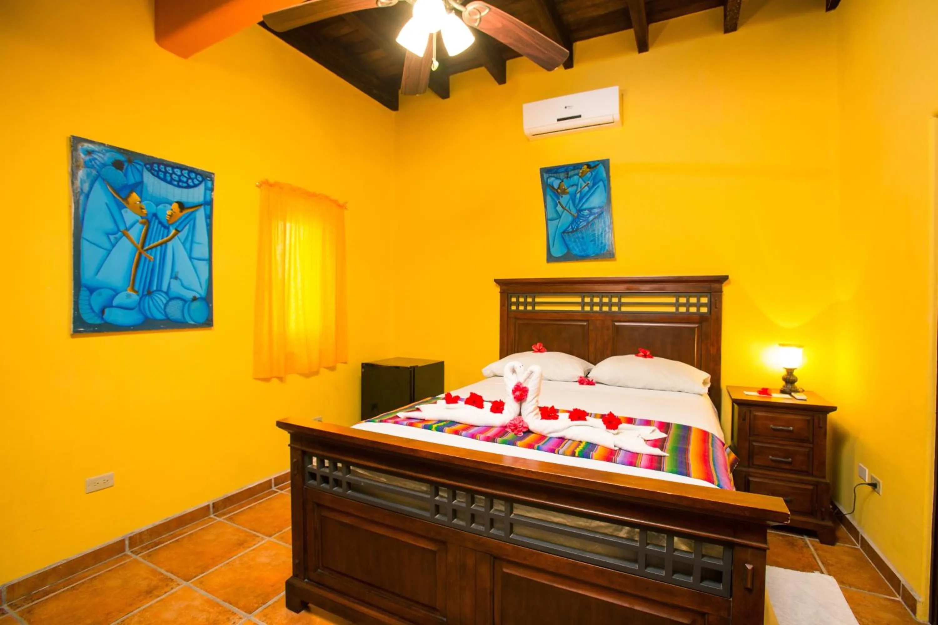 Bed in Bananarama Dive & Beach Resort