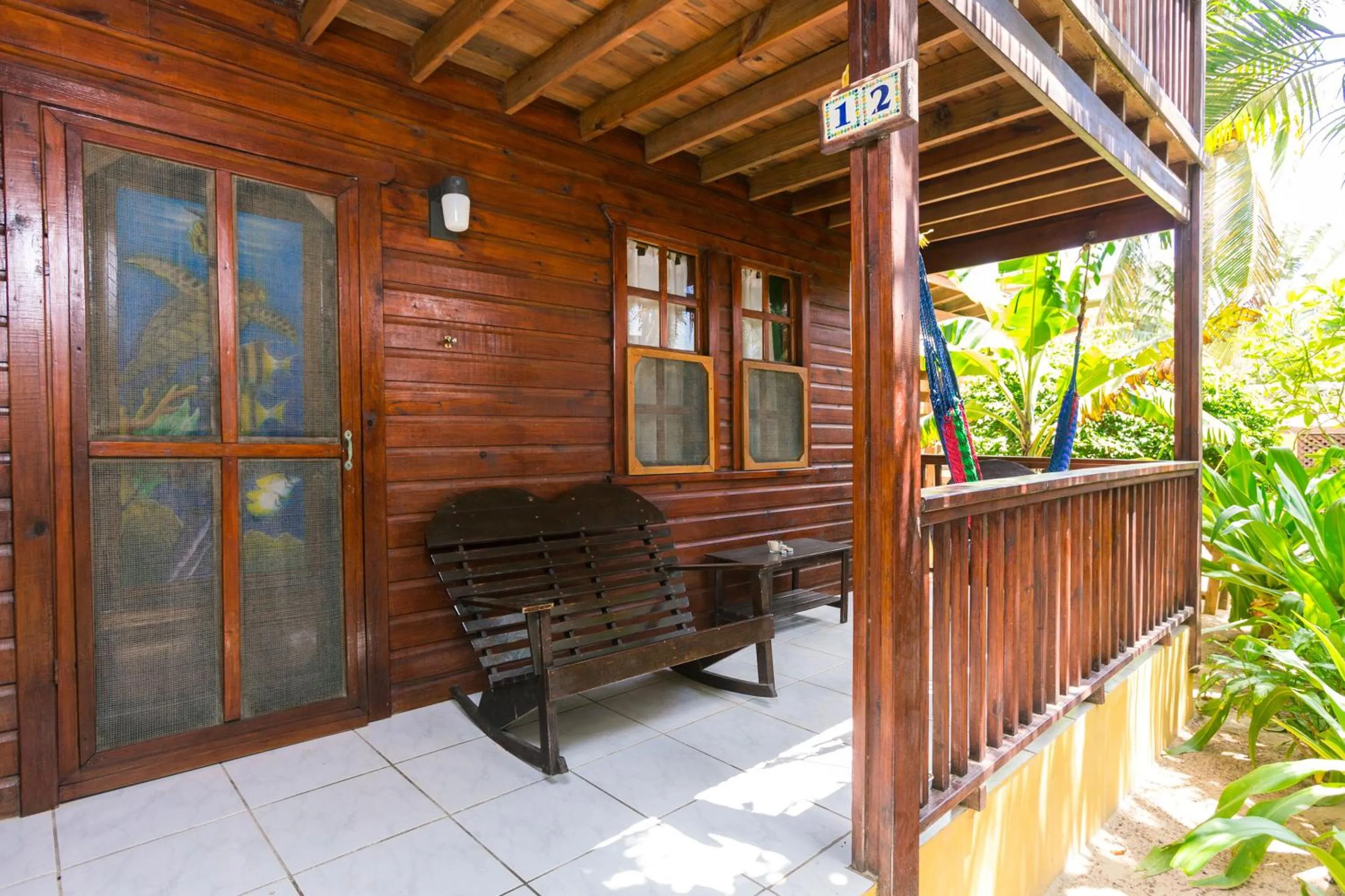 Patio in Bananarama Dive & Beach Resort
